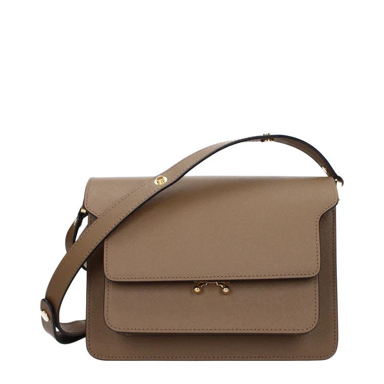 Marni ob1o1e1124 Size: OS / Leather Shoulder Bag in Brown Size ONE SIZE - 1 Thumbnail