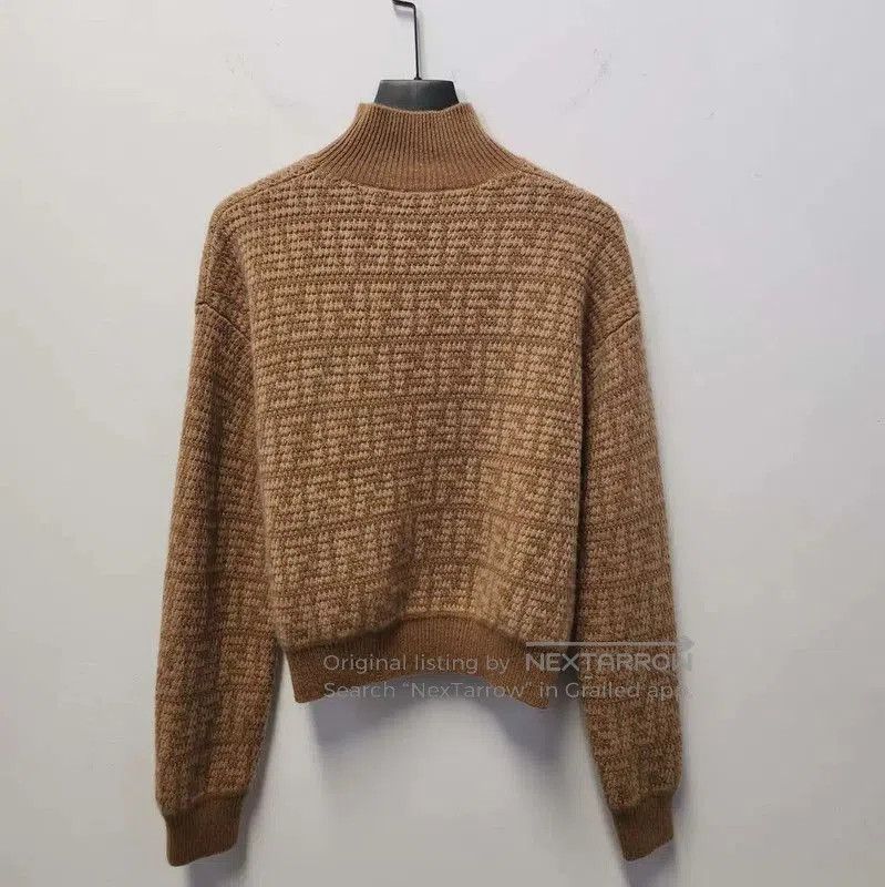 Fendi Fendi Brown Wool Women's Sweater . Size S / US 4 / IT 40 - 2 Thumbnail