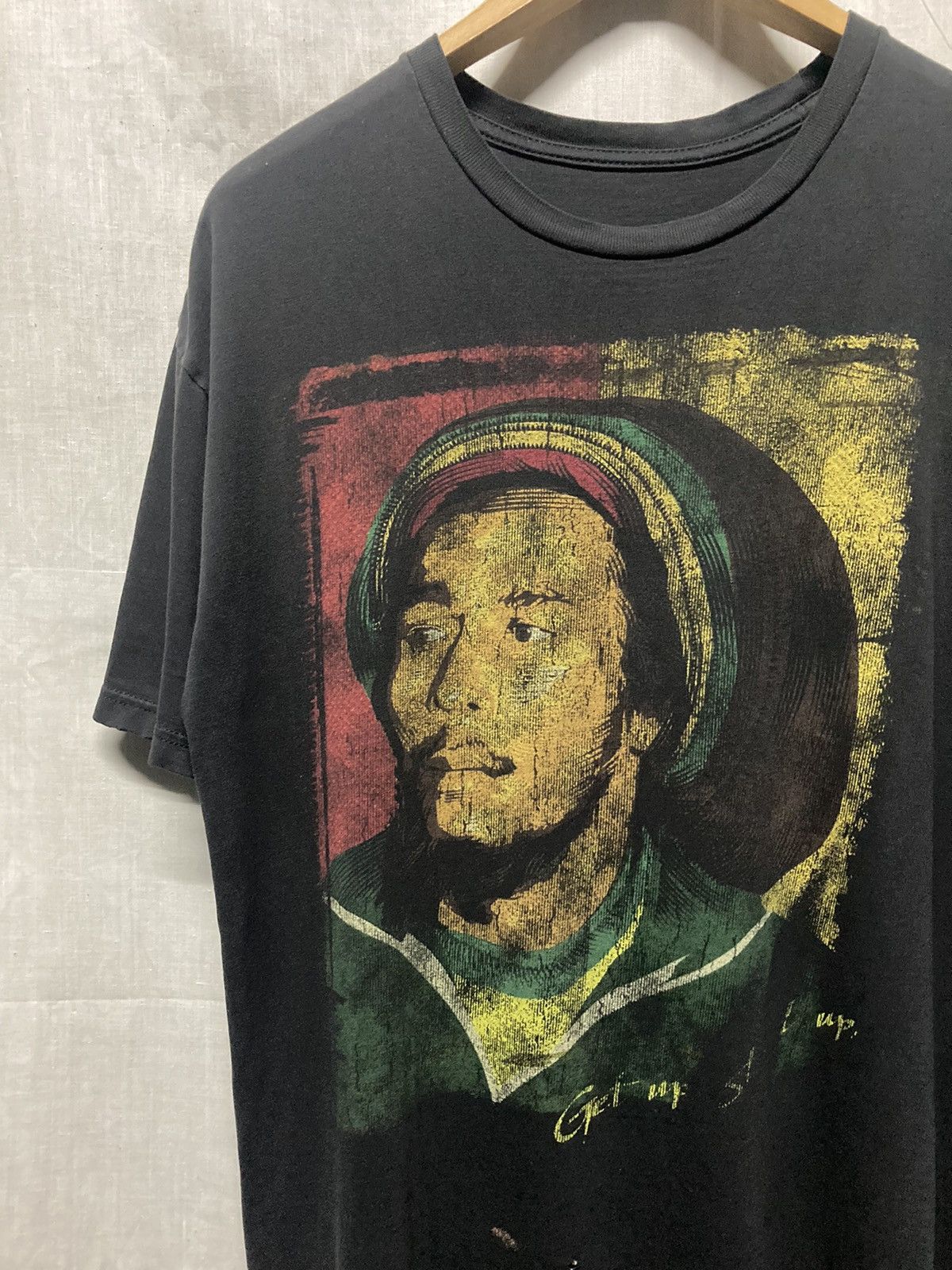 Bob Marley × Vintage Bob Marley Distressed Thrashed Tee Size US L / EU 52-54 / 3 - 2 Thumbnail