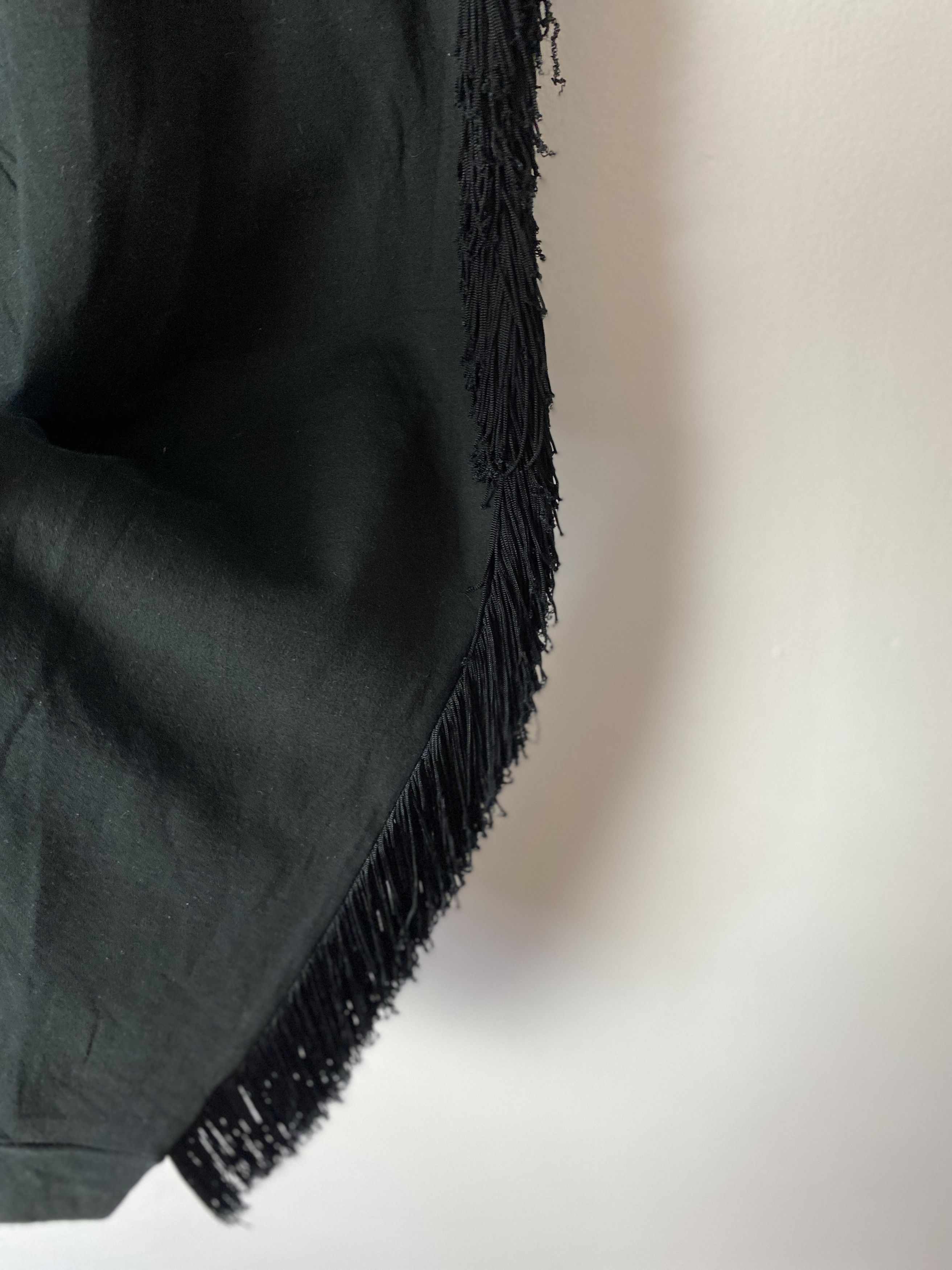 Stella McCartney Stella McCartney black fringe sweatpants cotton nylon Size 27" / US 4 / IT 40 - 3 Thumbnail