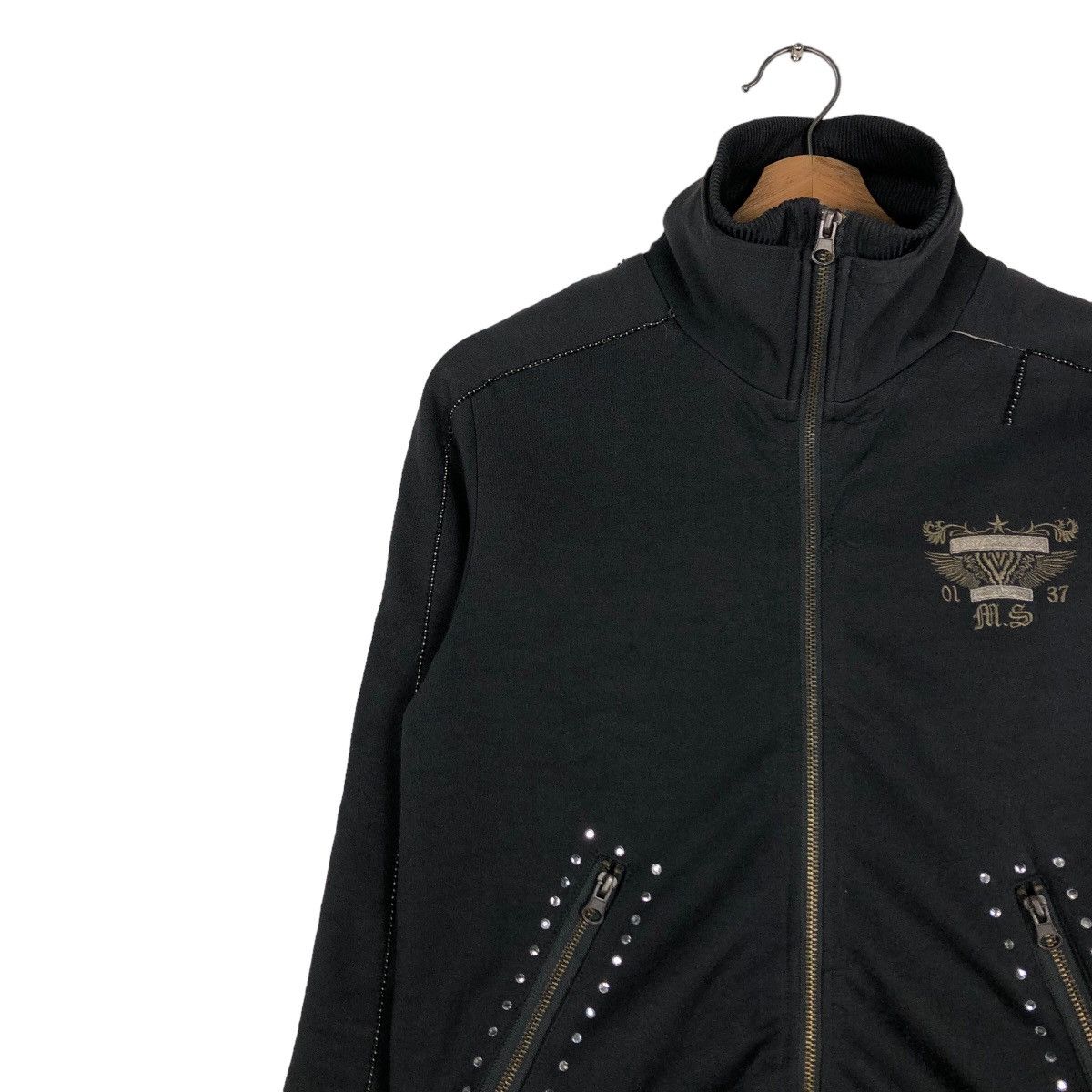 Japanese Brand 🔥Vintage Biker Jacket Midas Punk Design Over Print Big Logo Size US S / EU 44-46 / 1 - 7 Thumbnail
