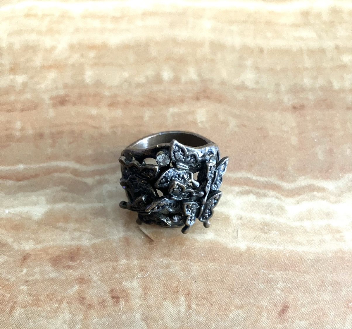 Other × Vintage Metal Butterfly Decorative Ring Size ONE SIZE - 1 Thumbnail