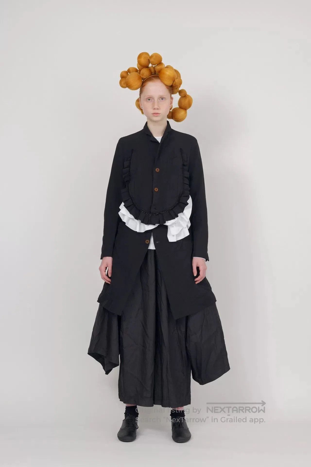 CDG by Comme des Garcons Commes des Garçons Long Black Coat. Size M / US 6-8 / IT 42-44 - 3 Thumbnail