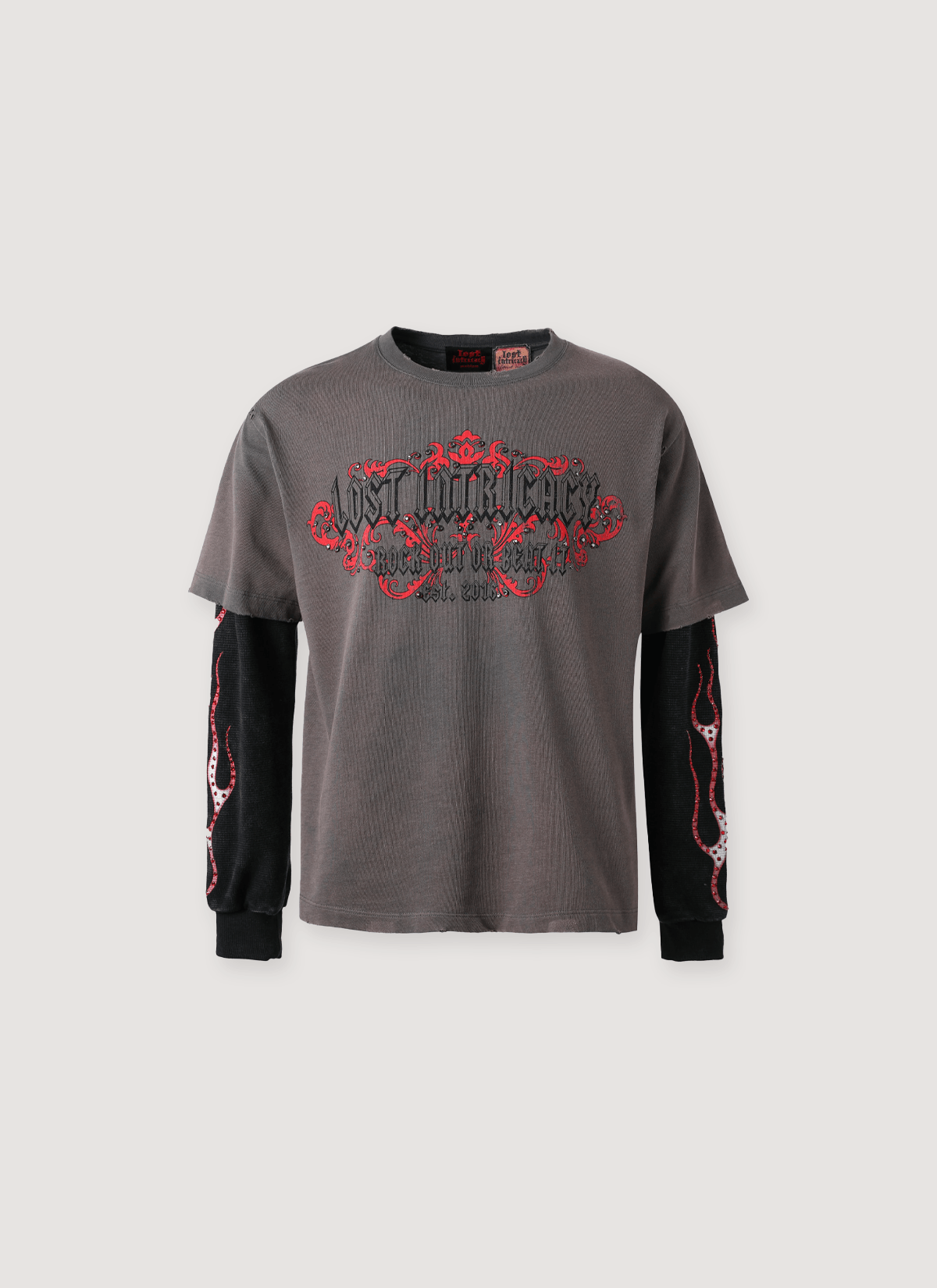 LOST INTRICACY Davidson Thermal Longsleeve Vintage Black Size US M / EU 48-50 / 2 - 1 Thumbnail