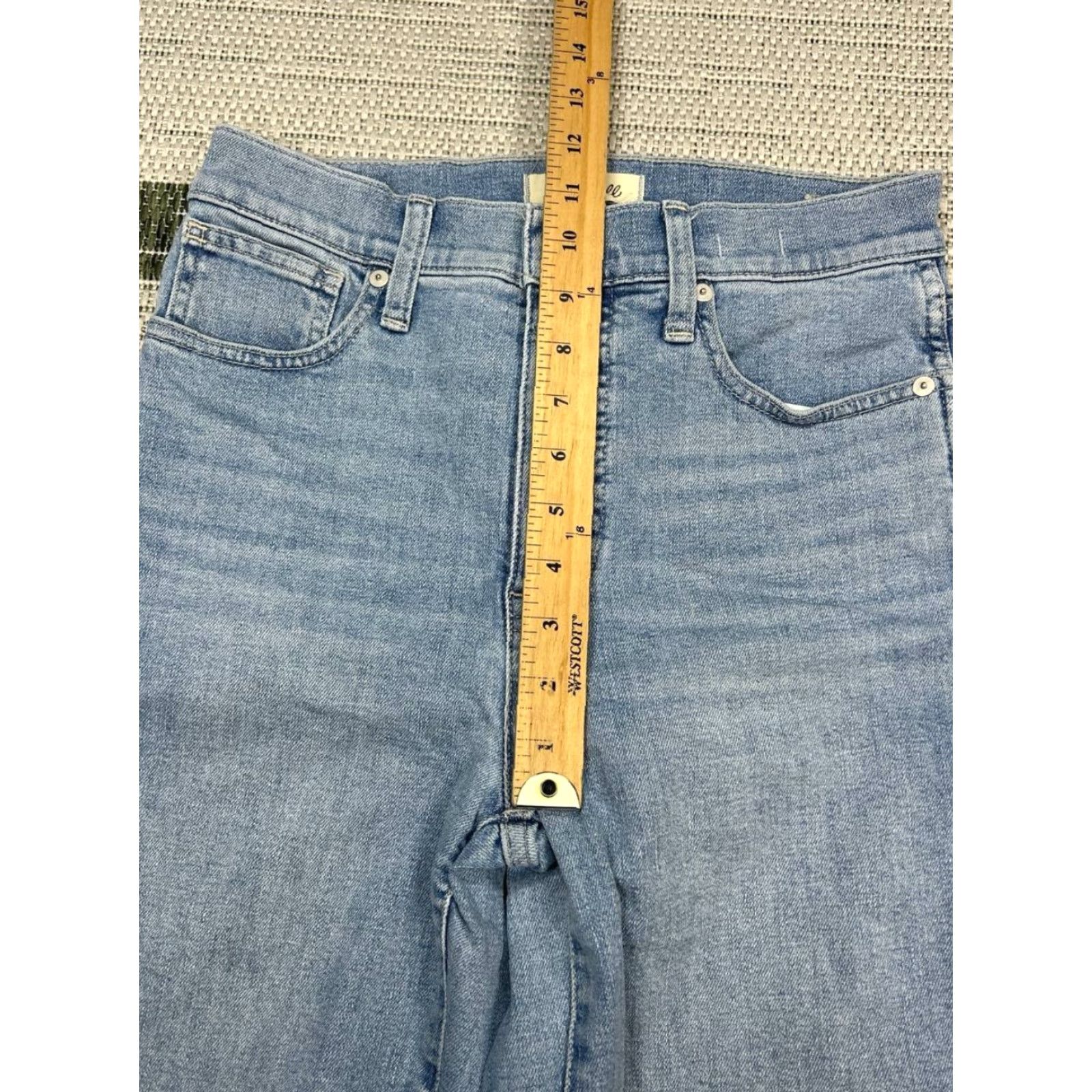 Madewell Madewell Jeans Womens 11 Inch High Rise Flare Jeans Blue Denim Cotton Stretch 26x32 Vintage No N/A Size 26" / US 2 / IT 38 - 4 Thumbnail