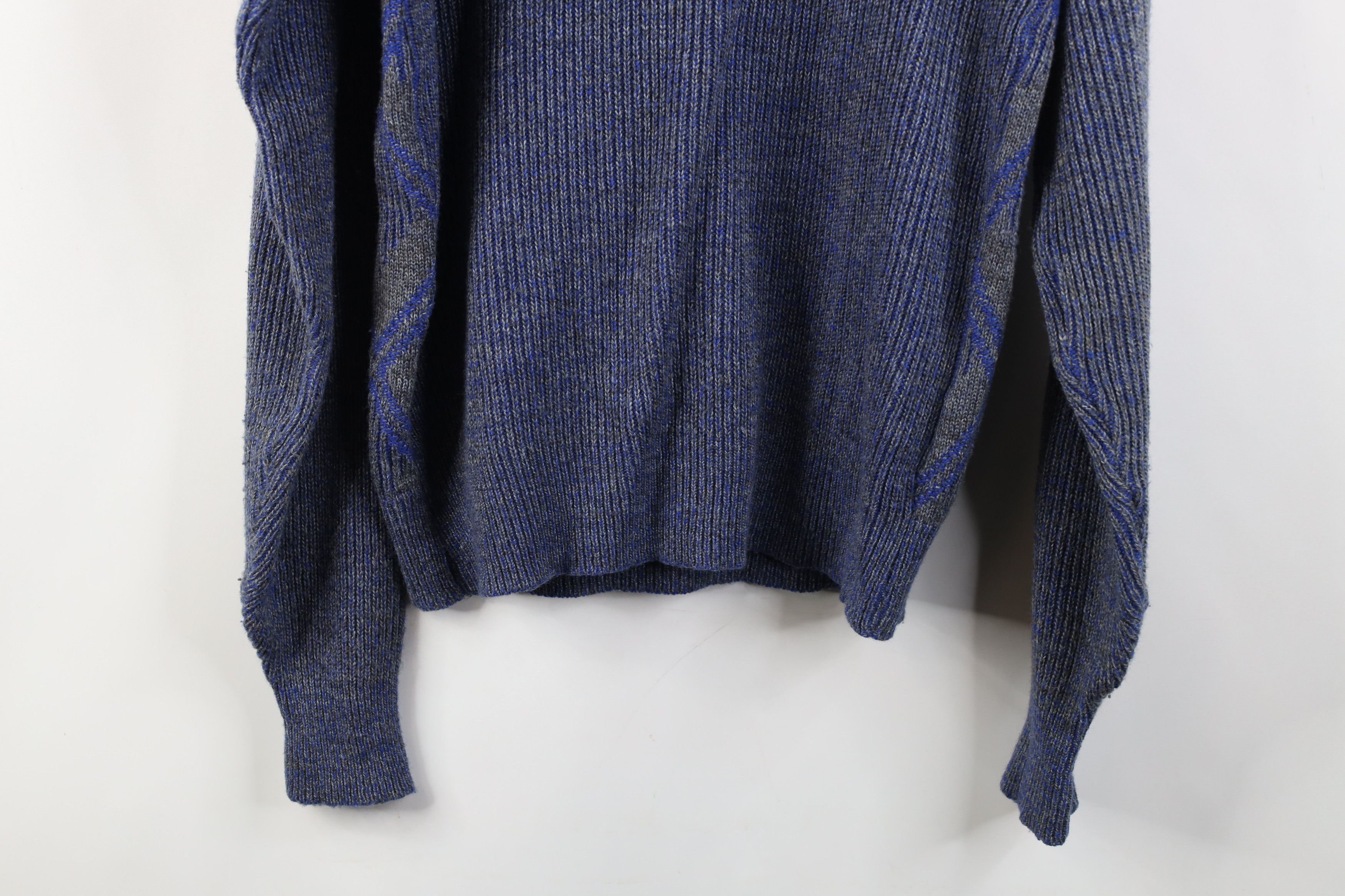 Vintage Vintage 90s Streetwear Argyle Ribbed Knit Crewneck Sweater Size L / US 10 / IT 46 - 9 Thumbnail