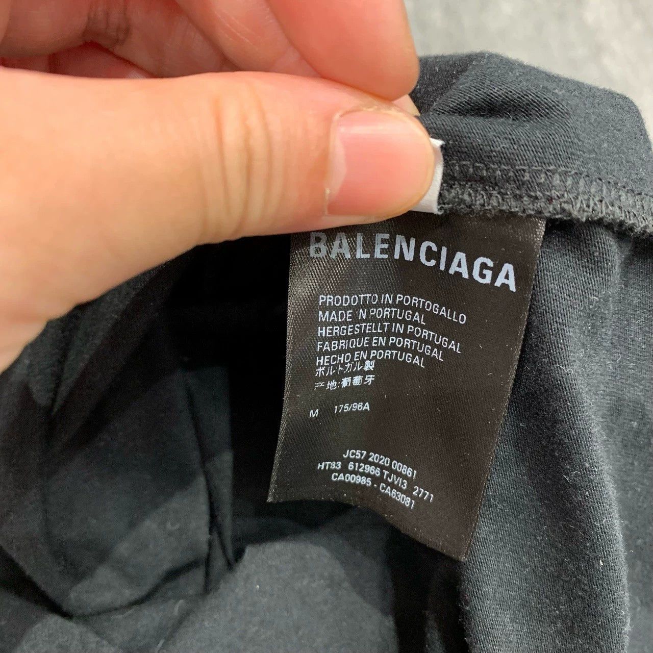 Balenciaga Balenciaga Black Seven Nation Language Short Sleeve- Size US M / EU 48-50 / 2 - 3 Thumbnail
