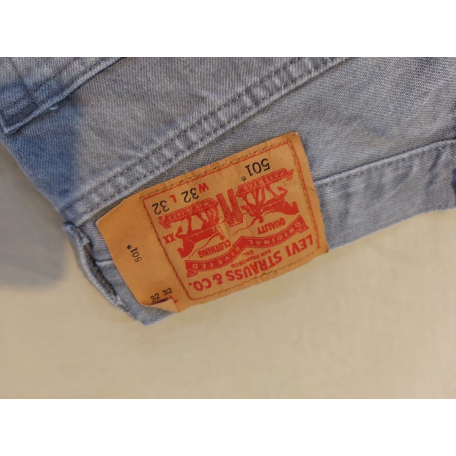 Levi's VINTAGE Levi's 501 Jeans 32x32 Straight Gray Denim Pants Men Size 32 Inseam 32 Regular 501 Model Mens Manufactured Code: Levi's 501 Size US 32 / EU 48 - 2 Thumbnail