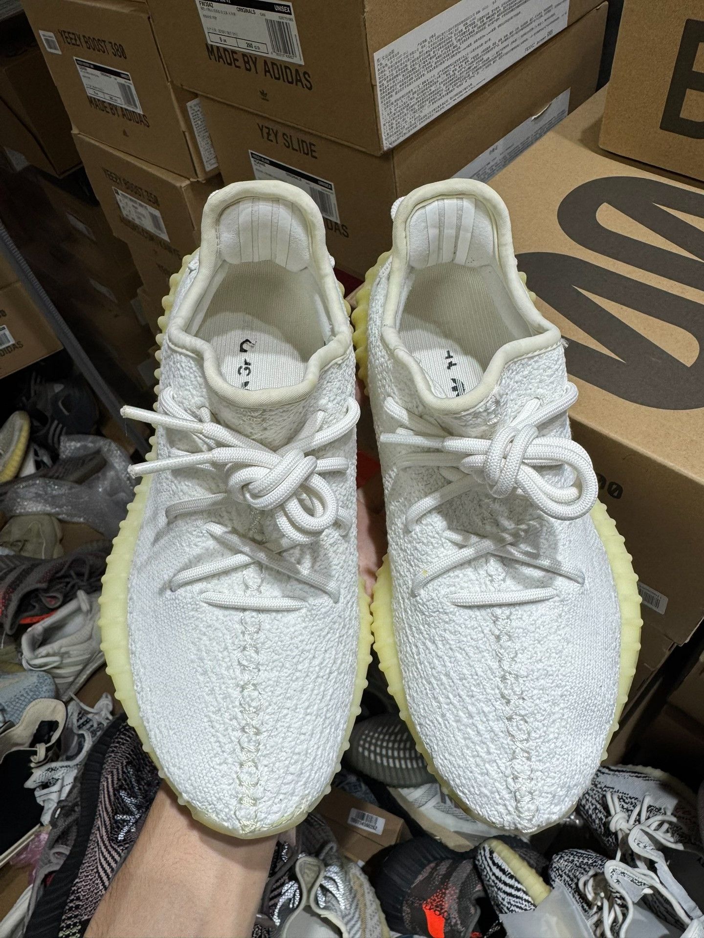 Adidas Adidas YEEZY350 White Lowtop Sneakers 37 Men Size US 5 / EU 37 - 1 Thumbnail