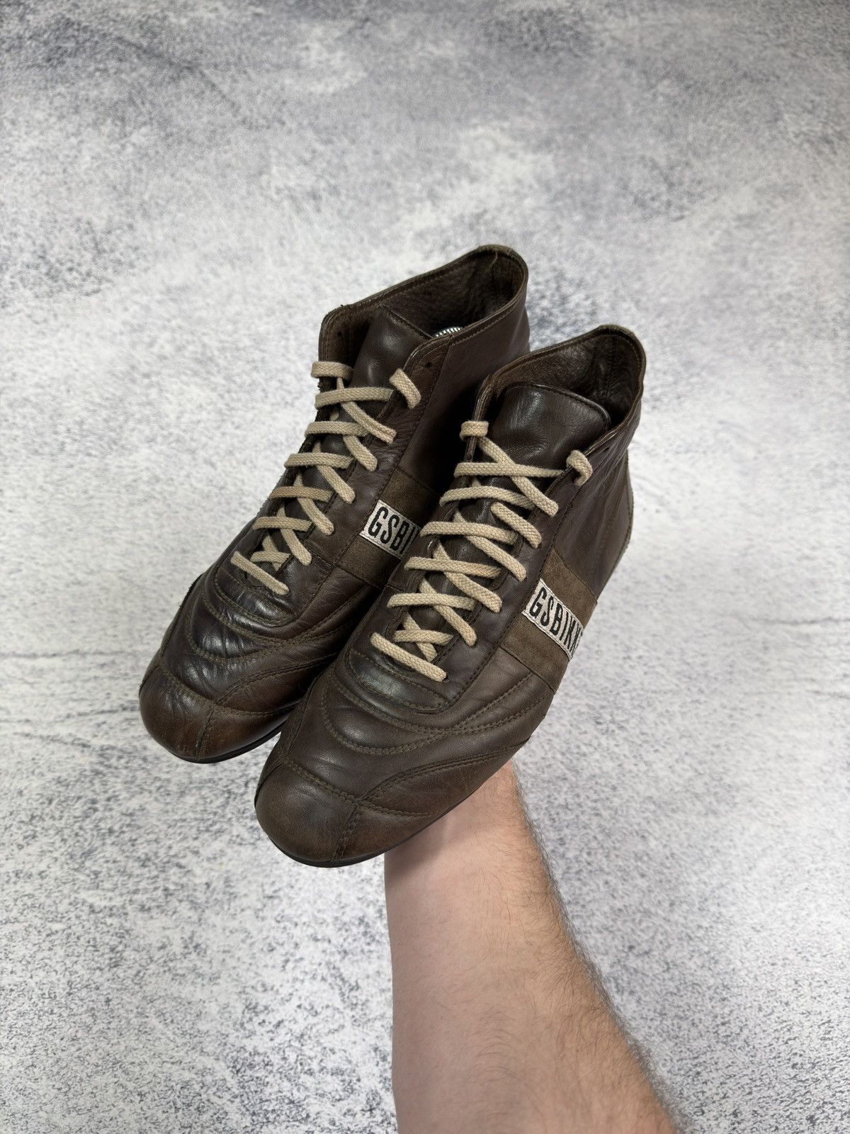 Dirk Bikkembergs RARE Dirk Bikkembergs Track & Field High Top Leather Sneaker Size US 8 / EU 41 - 9 Thumbnail