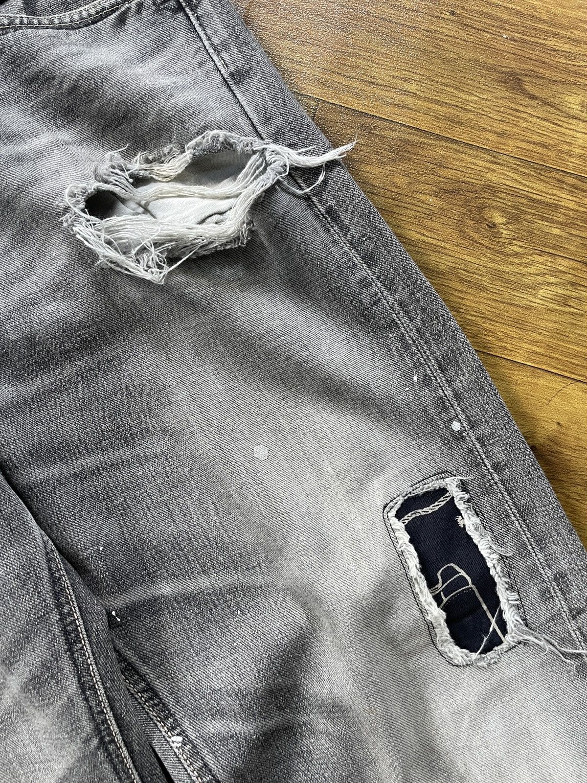 Lee × Vintage Vintage Lee Distressed Denim Size US 33 - 9 Thumbnail