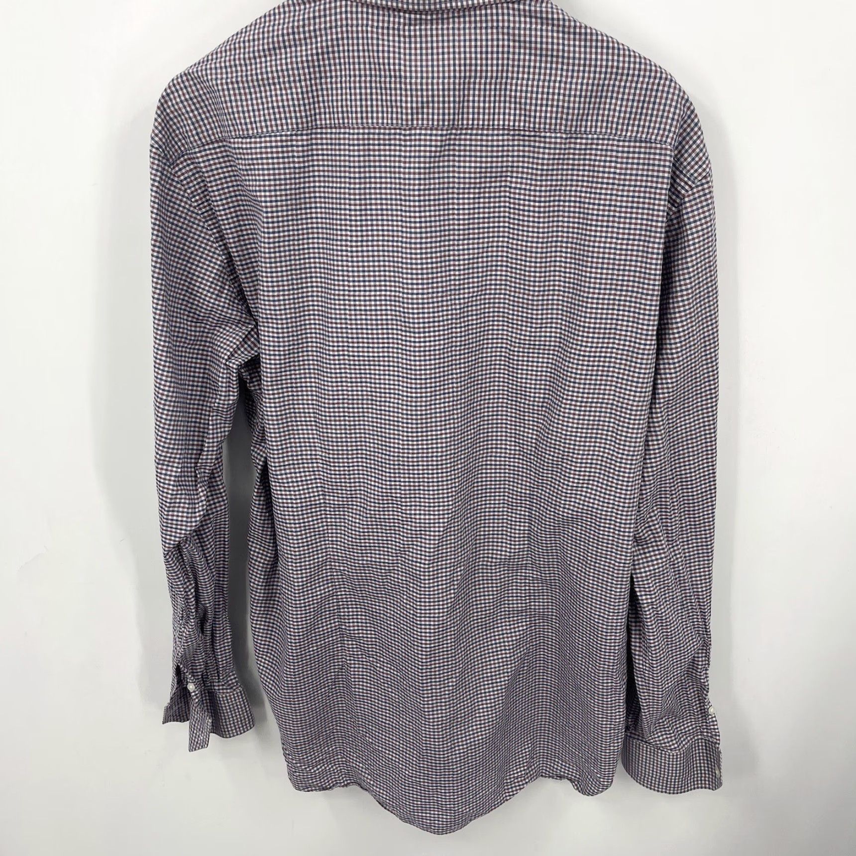 Vintage Culturata Button-Up Shirt Mens XL Plaid Gingham Cotton Blue White 90s Classic Designer Mens Clothing Size US XL / EU 56 / 4 - 5 Thumbnail