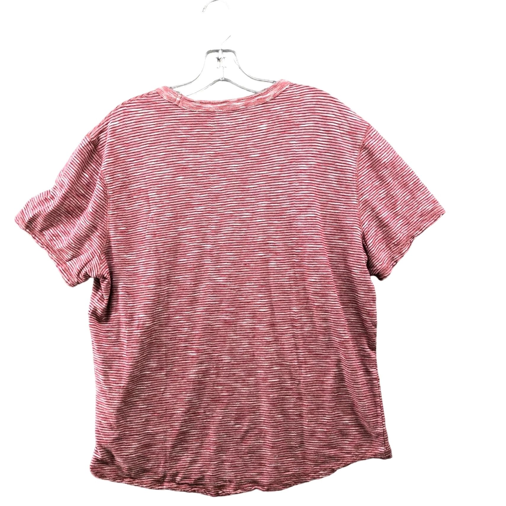 Express Express T Shirt Womens Large L Pink Striped Heather Crewneck Cotton Knit T-Shirt, Express, Casual, Short Sleeve, Pink Striped Heather, Womens L Size L / US 10 / IT 46 - 2 Thumbnail