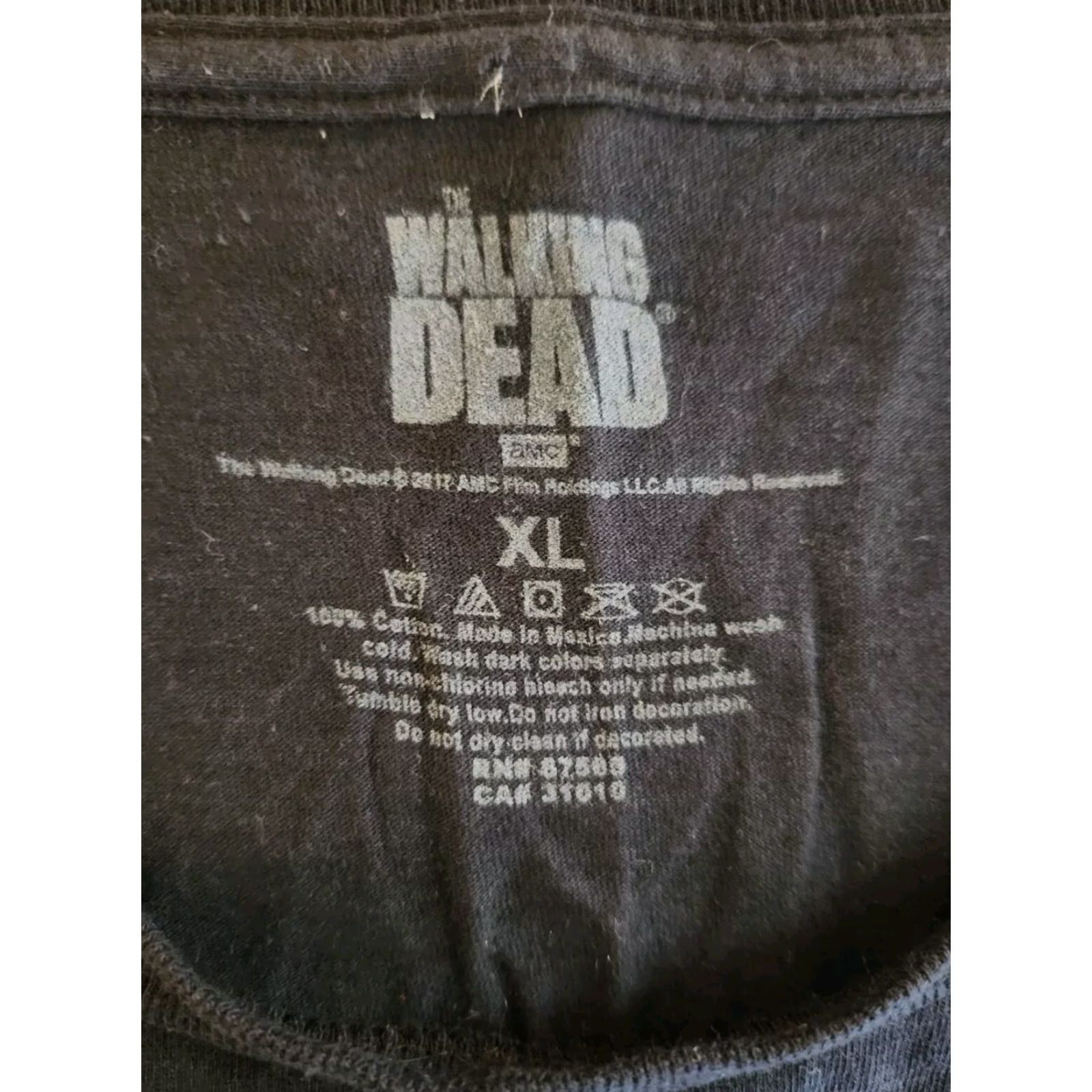 Vintage TWD The Walking Dead Negan I Will Shut That * Down Shirt XL Black Crew Neck Short Sleeve Men Regular 100% Cotton AMC Zombies Vintage: No Size US XL / EU 56 / 4 - 2 Thumbnail
