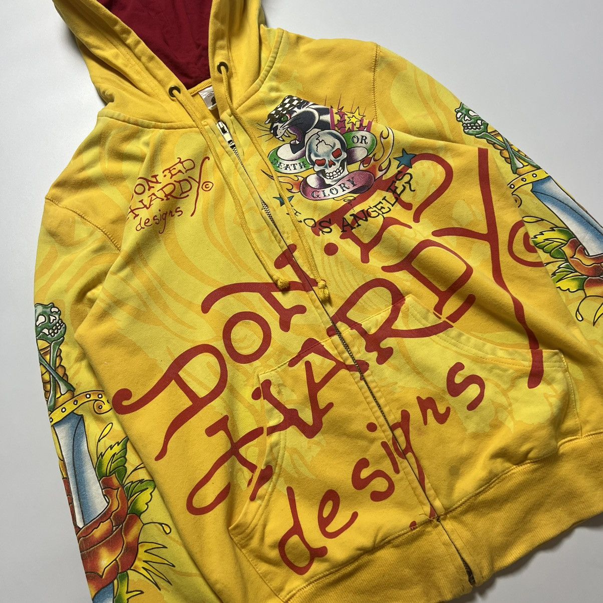 Christian Audigier Ed Hardy Death or Glory by Christian Audigier Hoodie Size S / US 4 / IT 40 - 3 Thumbnail