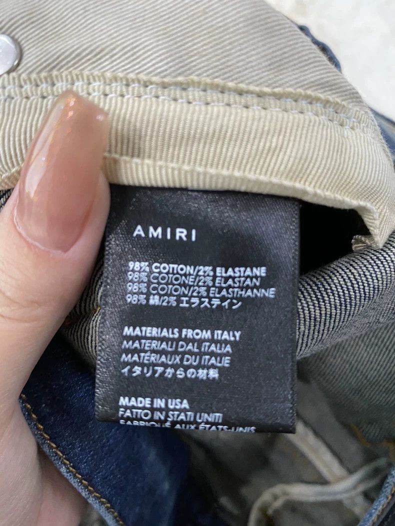 Amiri Amiri Blue red Anacardium occidentale flower MX1 patchwork Size US 32 / EU 48 - 4 Thumbnail