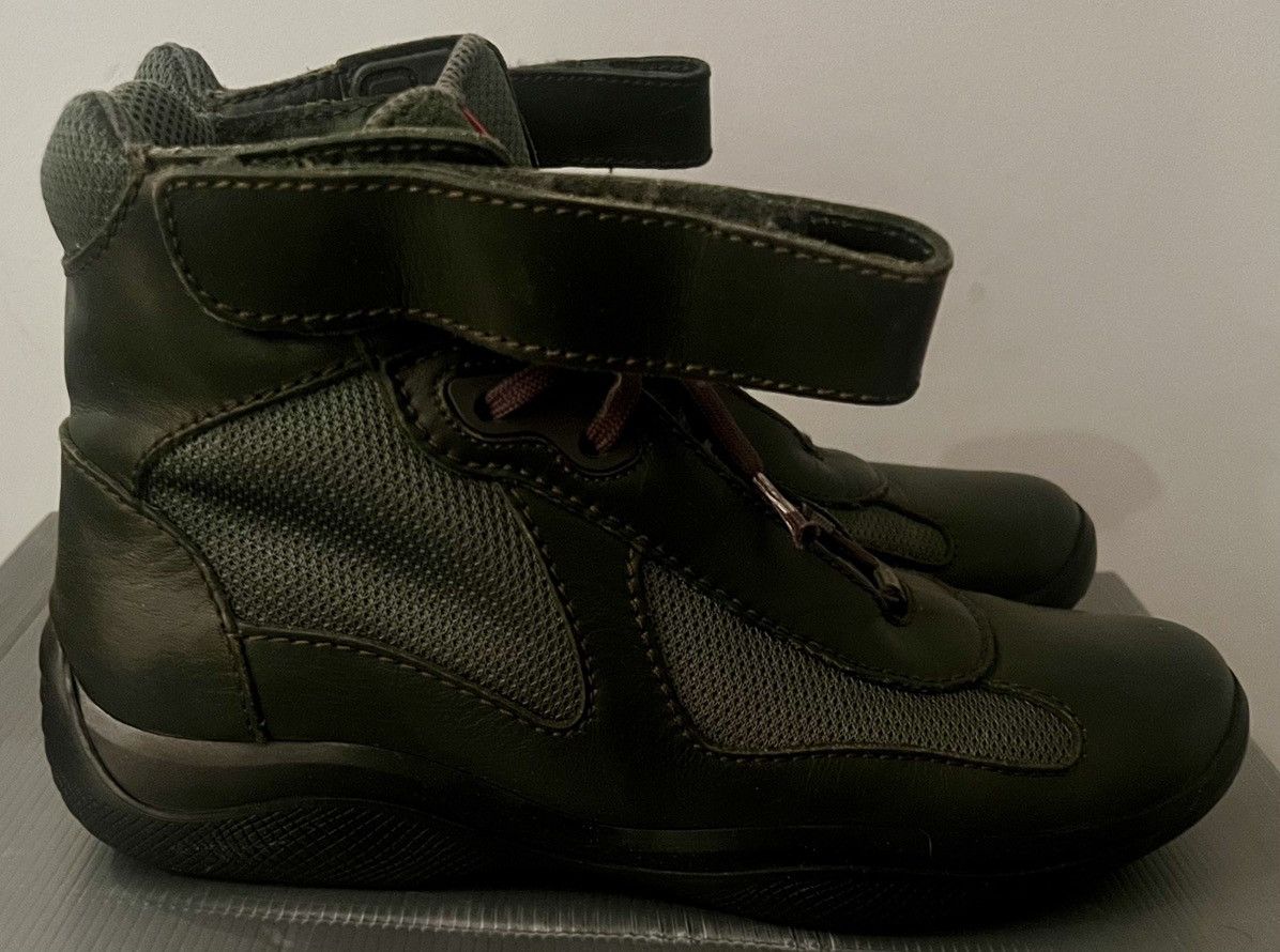 Prada Authentic Prada America’s Cup army green sneakers rare 8.5 Size US 9.5 / EU 42-43 - 10 Thumbnail