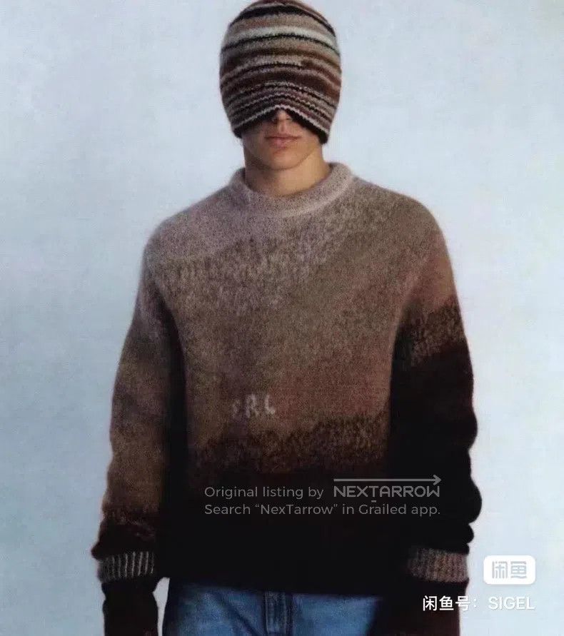 ERL ERL Ombre Round Neck Long Sleeve Wool and Mohair Sweater Size US S / EU 44-46 / 1 - 8 Thumbnail