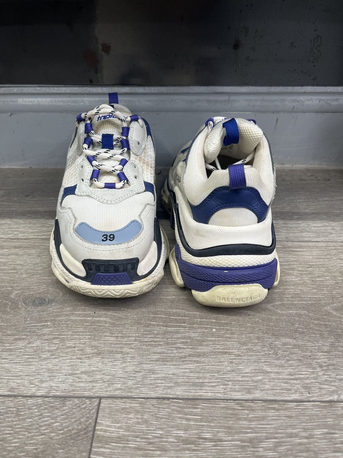 Balenciaga Balenciaga triple S blue high top sneakS Size US 9 / IT 39 - 6 Thumbnail