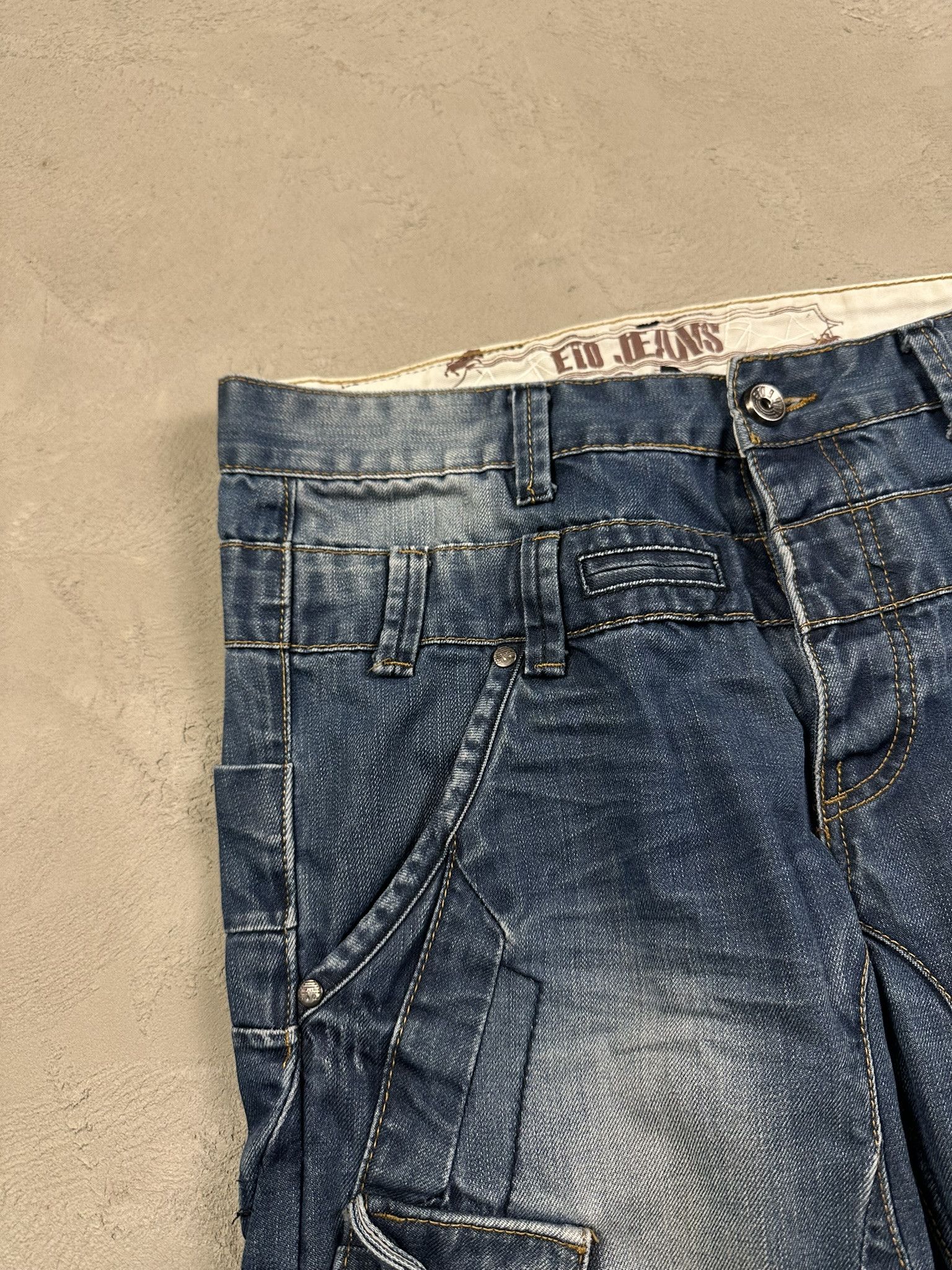 Japanese Brand Vintage Y2k Eto Japanese Faded Straight Jeans Pants Size US 32 / EU 48 - 4 Thumbnail