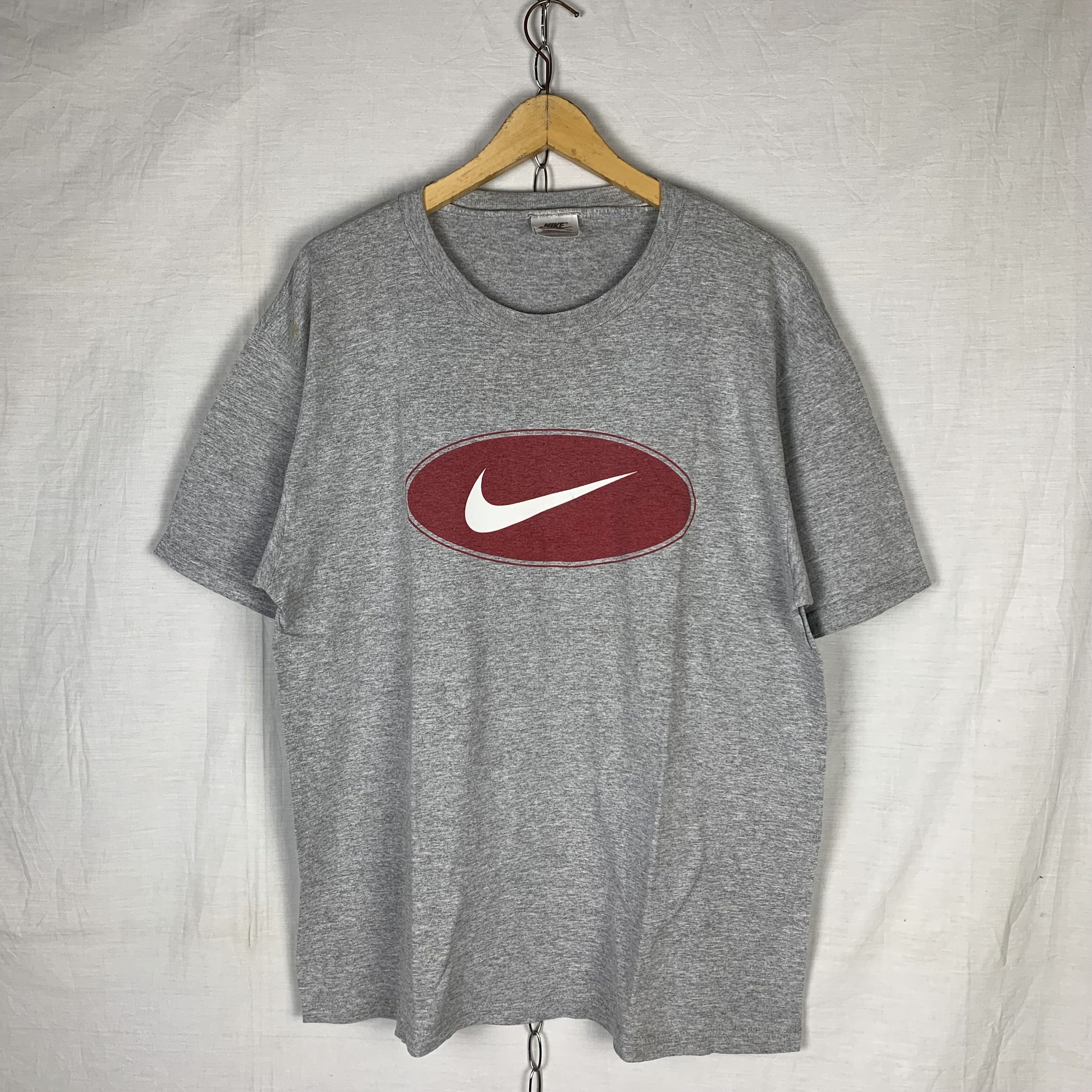 Nike Vintage 90s Nike Swoosh Big Logo Tshirt Size US M / EU 48-50 / 2 - 1 Thumbnail