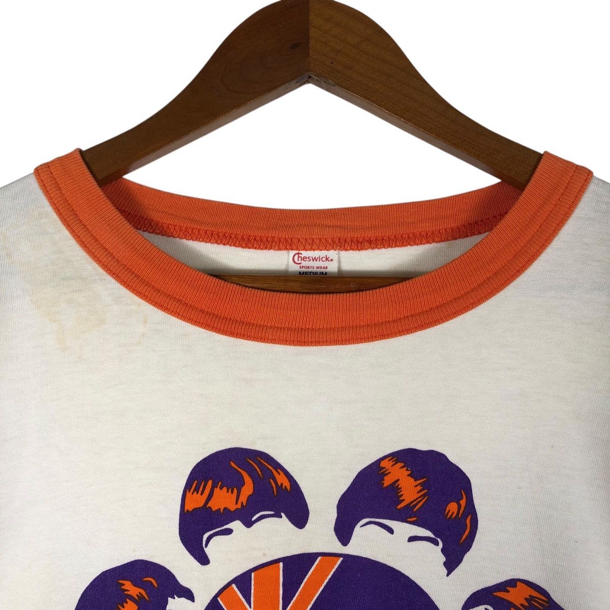 Vintage Vintage CHESWICK The Beatles Band Parody Ringer Shirt Size US M / EU 48-50 / 2 - 3 Thumbnail