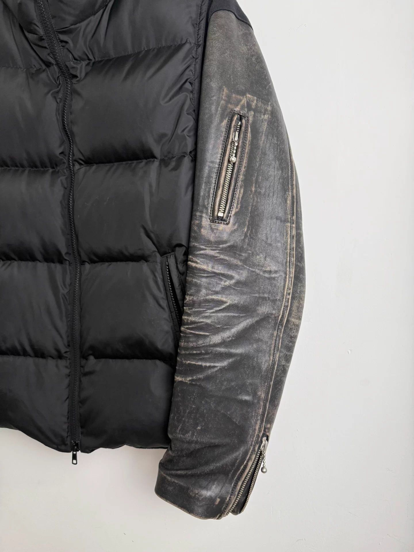 Undercover UNDERCOVER Leather Sleeve Down Jacket, Size US M / EU 48-50 / 2 - 4 Thumbnail