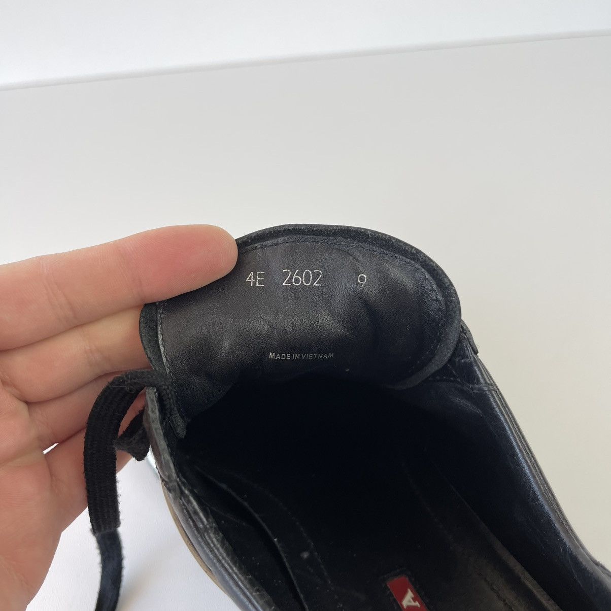 Prada Prada Two Tone Leather Low Trainers Sneakers Black 4E 2602 Size US 9 / EU 42 - 11 Thumbnail
