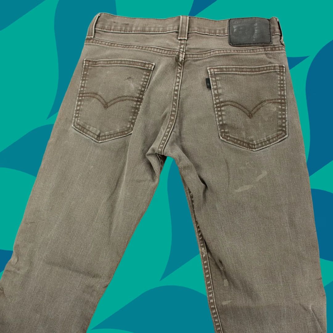 Levi's LEVI'S 511 slim fit gray stretch denim jeans 30x30 paint spots indie sleaze tag Size US 30 / EU 46 - 1 Thumbnail