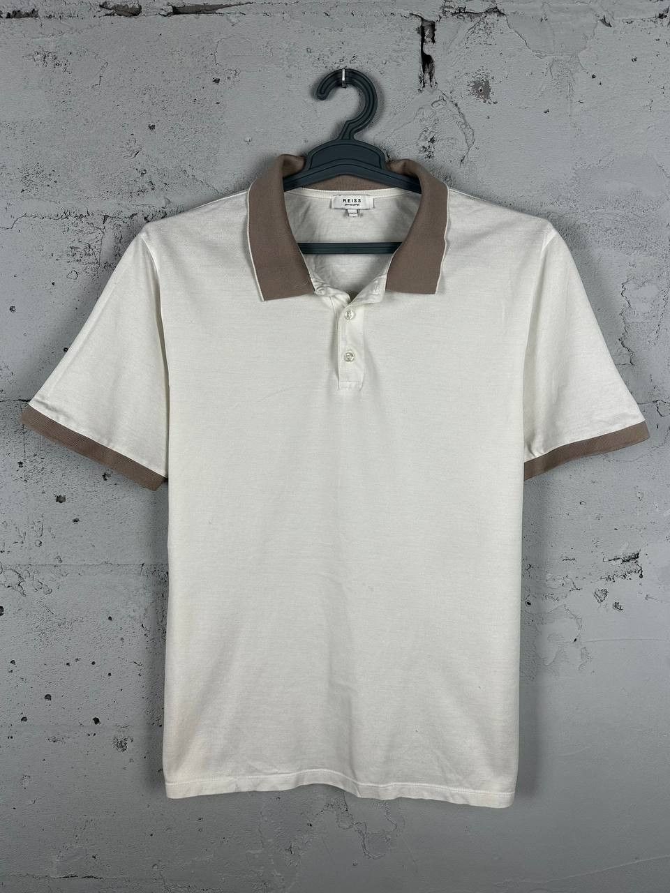 Reiss Reiss Filipo White Textured Polo Shirt Size US L / EU 52-54 / 3 - 2 Thumbnail