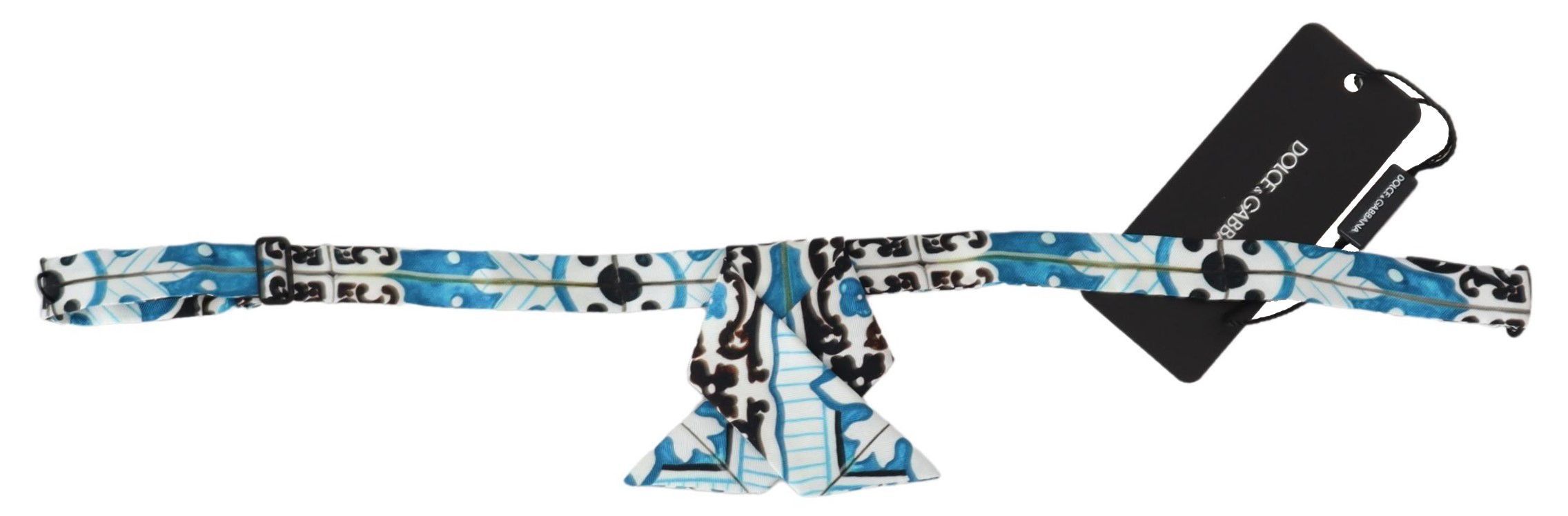 Elegant Multicolor Silk Bow Men's Tie