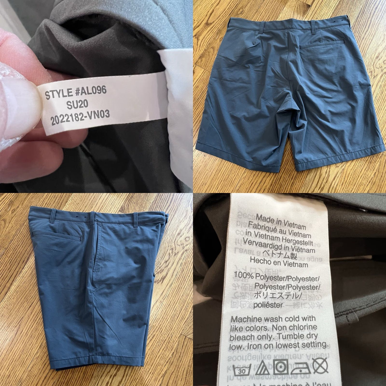 J.Crew J. Crew Men's Stretch Chino Shorts 9" Inseam Size 32 Dark Gray Golf Walking - Regular Fit, Zip Closure, Nylon Elastane, Preppy Theme, Men’s Shorts Size US 32 / EU 48 - 8 Thumbnail