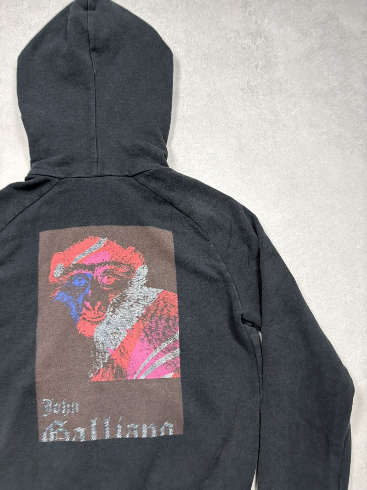 John Galliano John Galliano Archive 2000s Monkey Graphic Zip Hoodie Y2K XL Size US XL / EU 56 / 4 - 3 Thumbnail