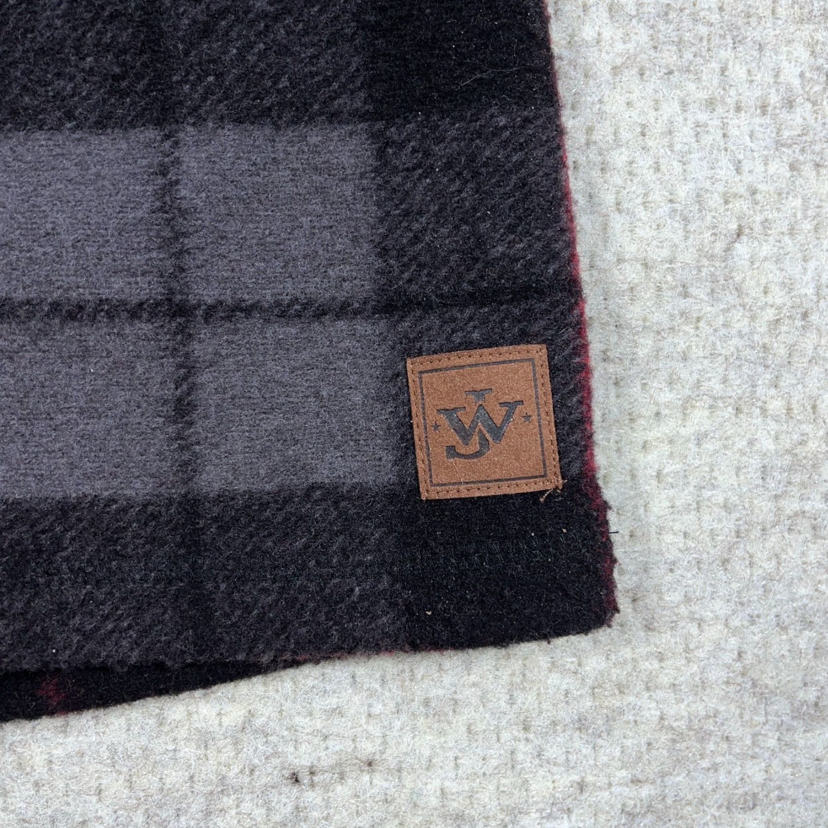 Vintage John Wayne Sweater Men Large Black Plaid Pullover Quarter Zip Sweatshirt Size US L / EU 52-54 / 3 - 5 Thumbnail