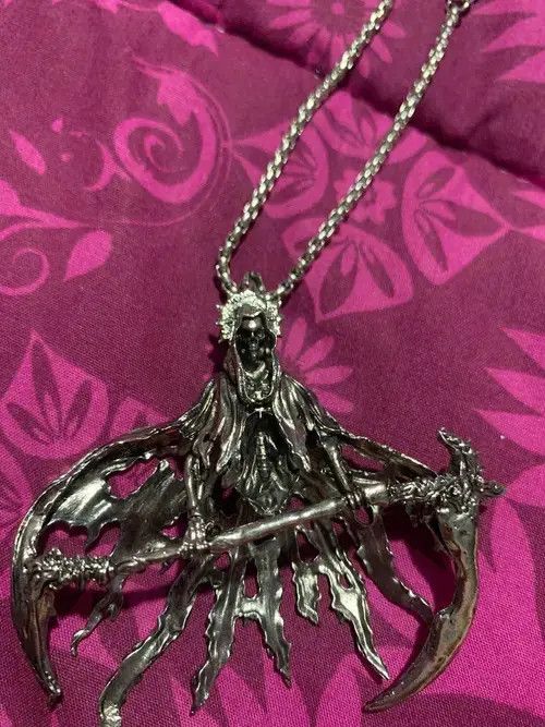 Jewelry Gothic Vintage Skeleton Necklace Size ONE SIZE - 4 Thumbnail