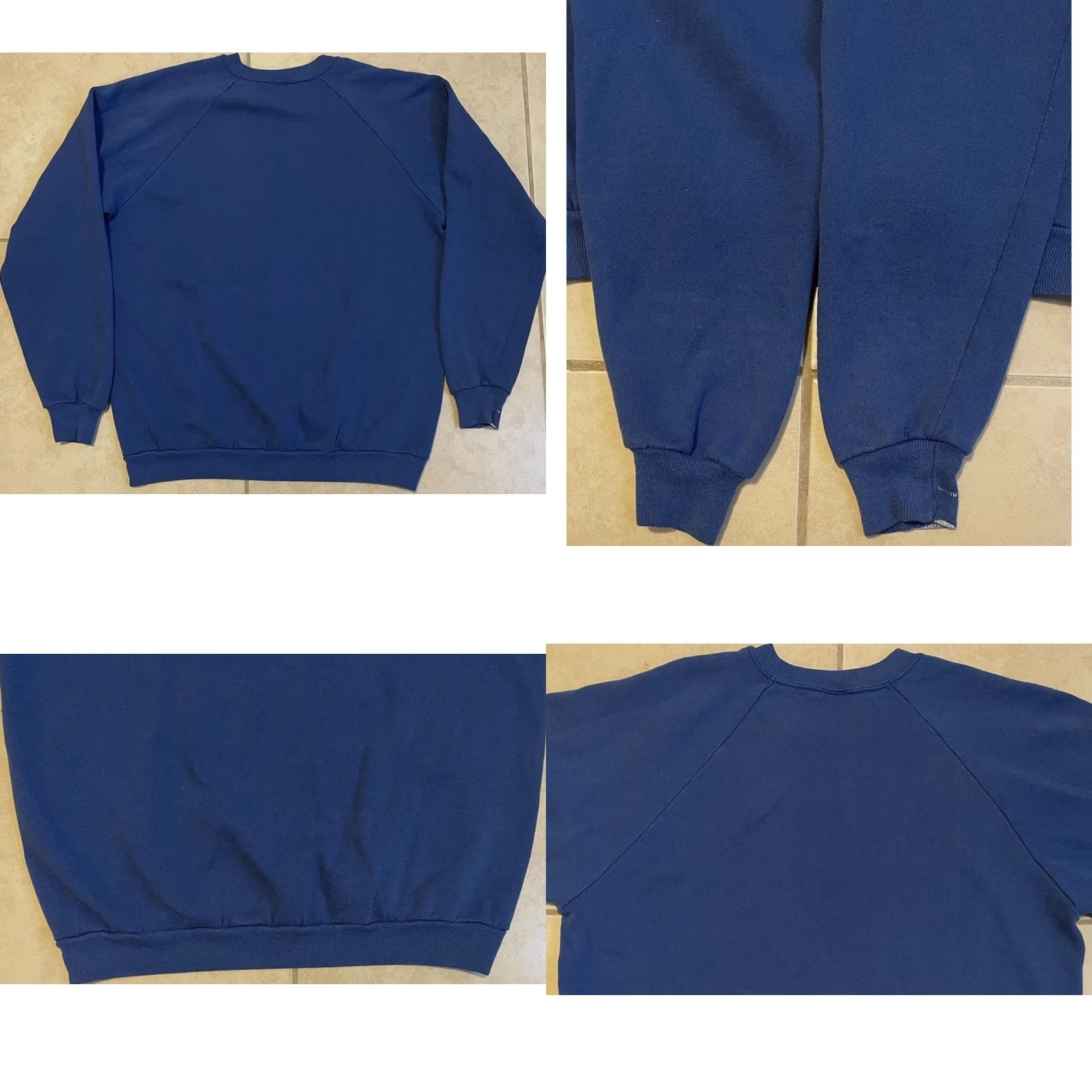 Vintage VINTAGE Alaska Faded Flag Sweatshirt M USA Star Snow Ski Biker Skate Grunge 80s 90s Motorcycle Men M Blue USA Sk sweatshirt Size US M / EU 48-50 / 2 - 8 Thumbnail