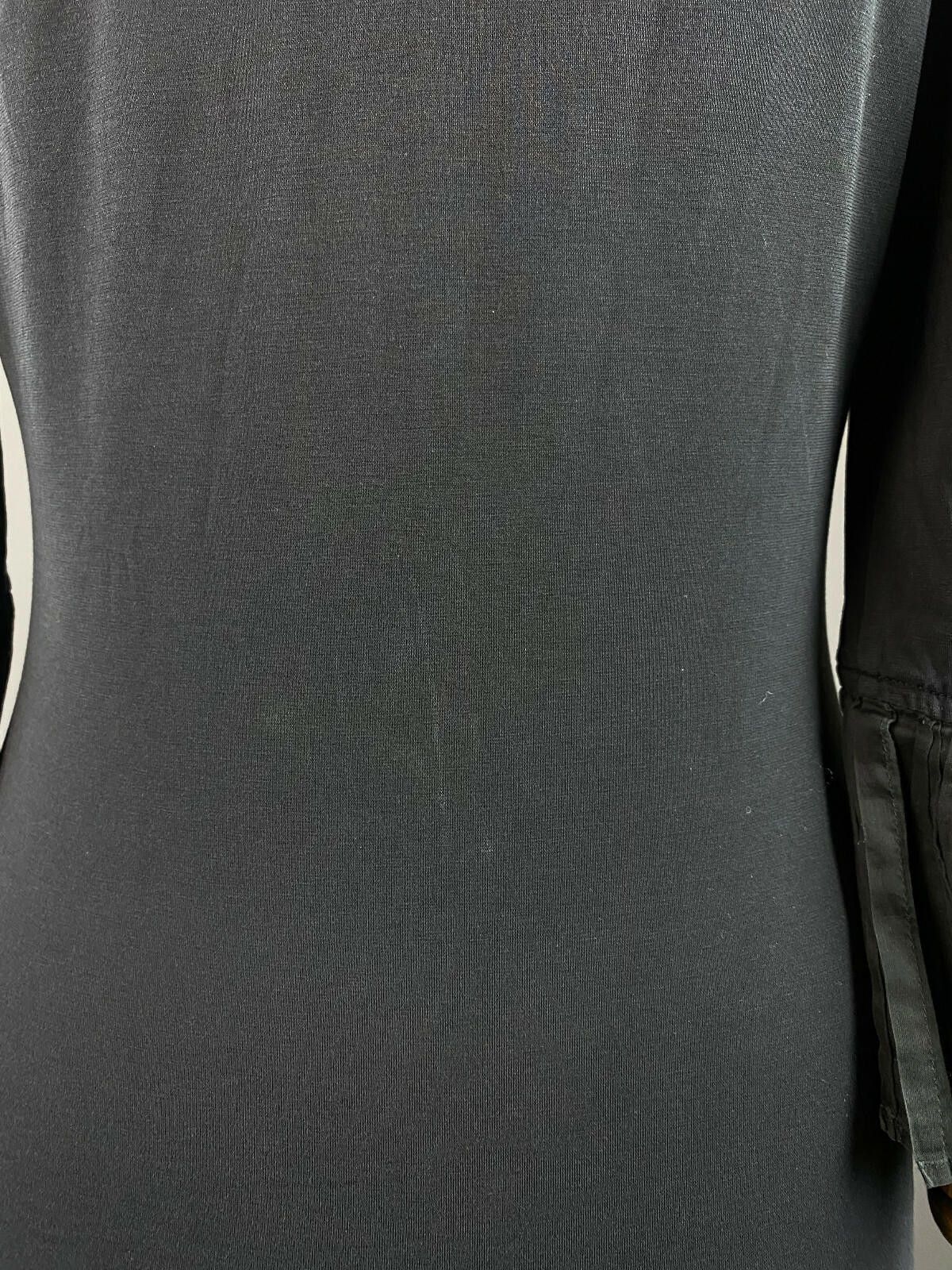 Designer Ladies Anne Fontaine Black V-Neck A-Line Dress Size 38 Size M / US 6-8 / IT 42-44 - 7 Thumbnail