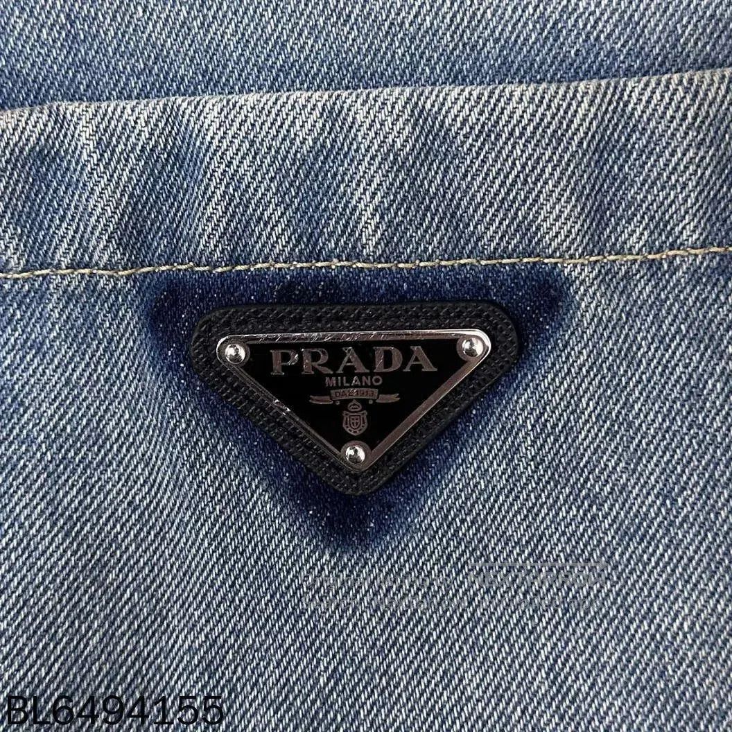 Prada Prada Triangle Logo Denim Jacket. Size US L / EU 52-54 / 3 - 2 Thumbnail