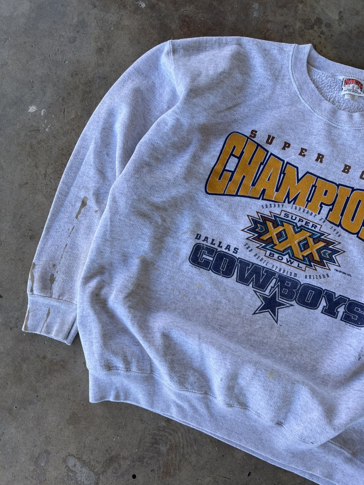 Starter Vtg 90’s NFL Dallas Cowboys Super Bowl Sweatshirt Crewneck Size US L / EU 52-54 / 3 - 3 Thumbnail