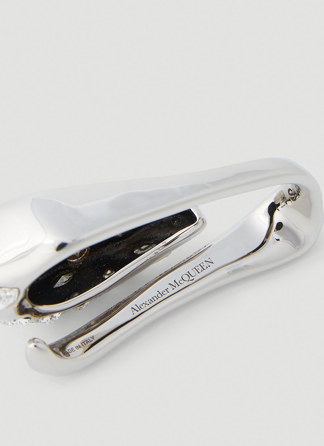 Alexander McQueen o1loc1c0625 Size:Small/ Gaze Ring in Silver Size ONE SIZE - 2 Thumbnail