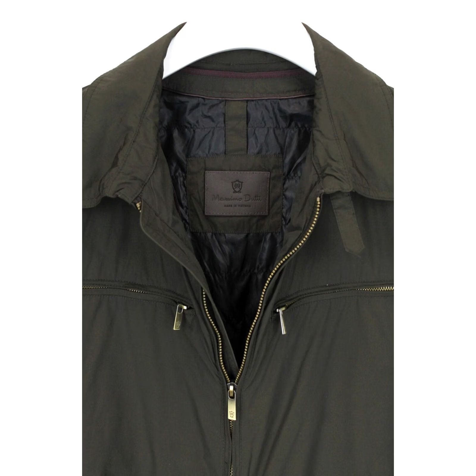 Massimo Dutti Massimo Dutti Jacket Women Large Lightweight Full Zip Polo Collar Jacket Women L Brown Size L / US 10 / IT 46 - 5 Thumbnail