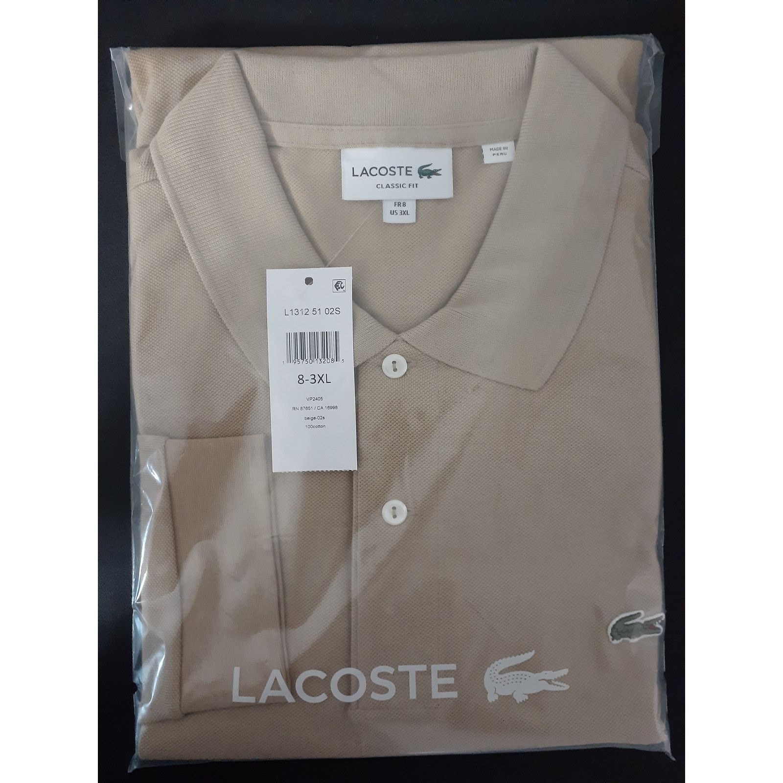 Lacoste Lacoste Men's Classic Long Sleeve Pique Polo Shirt Viennois Size US XXL / EU 58 / 5 - 2 Thumbnail