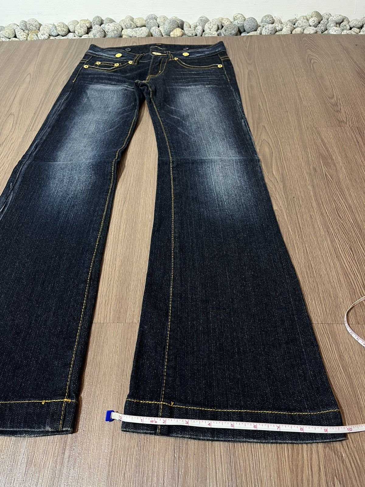 Designer × If Six Was Nine × Japanese Brand Dosch Japan low rise flare washed denim ifsixwasnine style Size US 29 - 19 Thumbnail