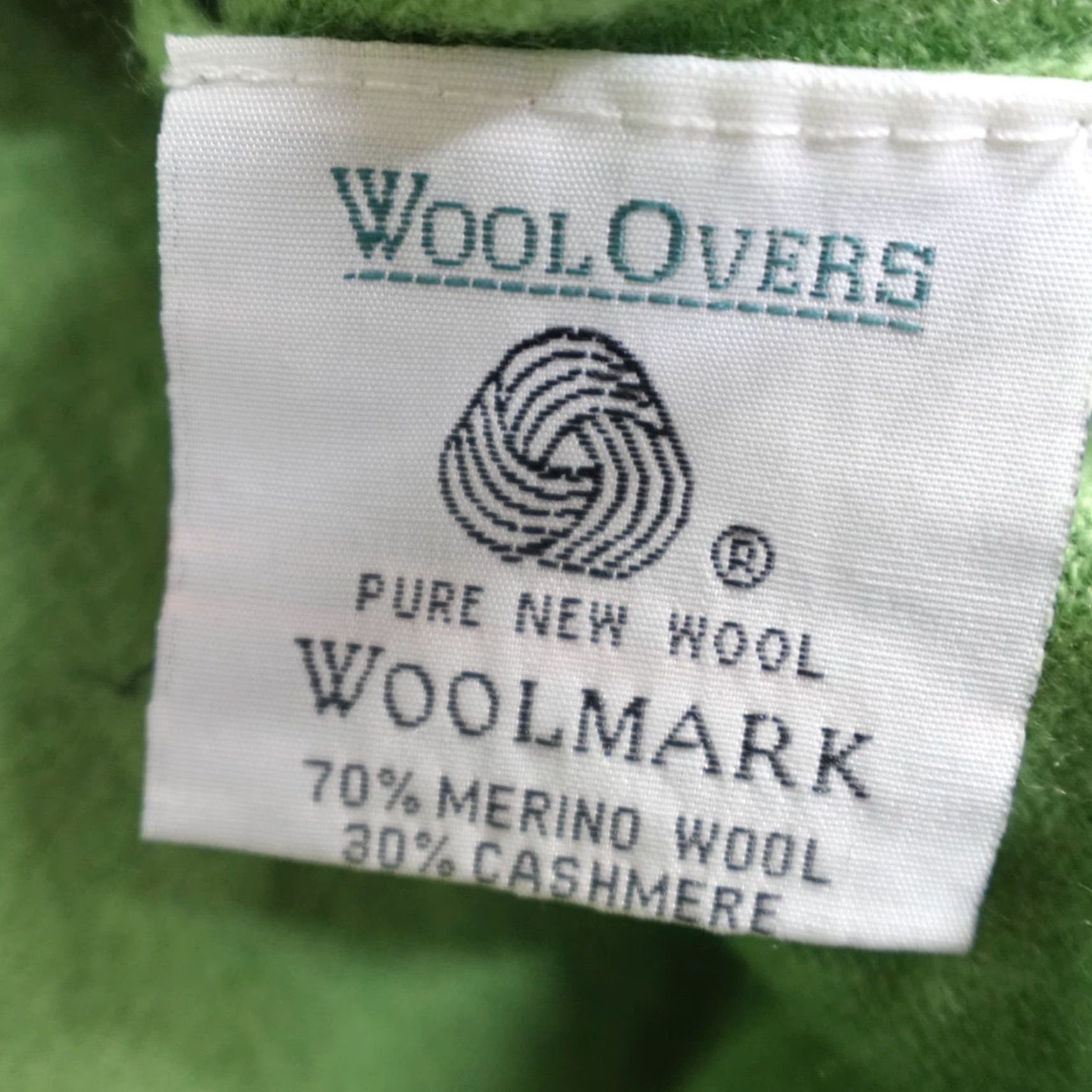 Vintage Woolovers Womens Vest XL Green 100% Wool Pullover Knit Vest Winter Casual Round Neck Sleeveless Regular Fit Size XL / US 12-14 / IT 48-50 - 3 Thumbnail