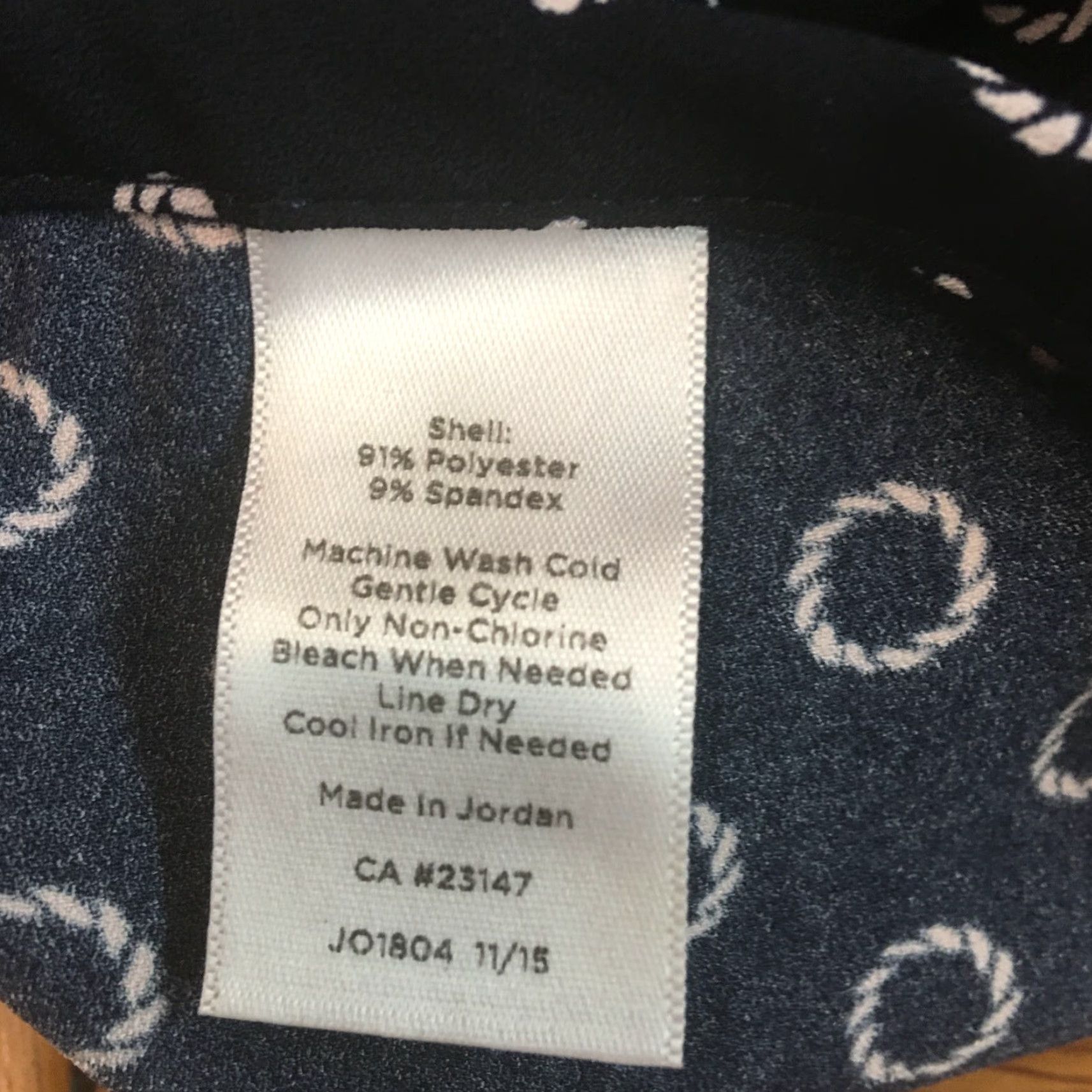 Talbots Talbots Womens Career Stretch Life Savers Print Indigo Blue Slacks Pants 14 Size 36" / US 14 / IT 50 - 7 Thumbnail