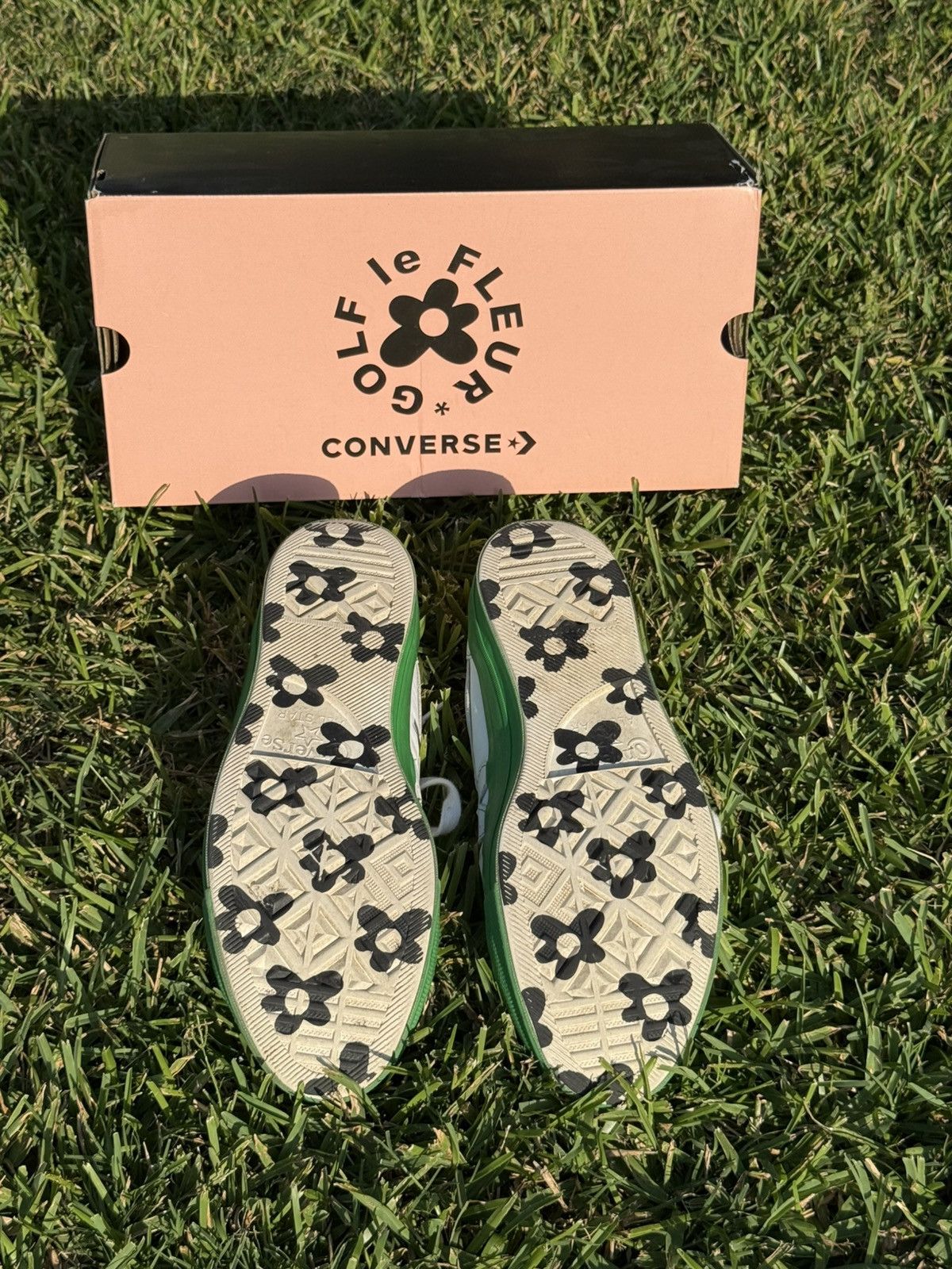 Golf le Fleur White and Green Golf Le Fleur One Star Converse Size US 12 / EU 45 - 6 Thumbnail