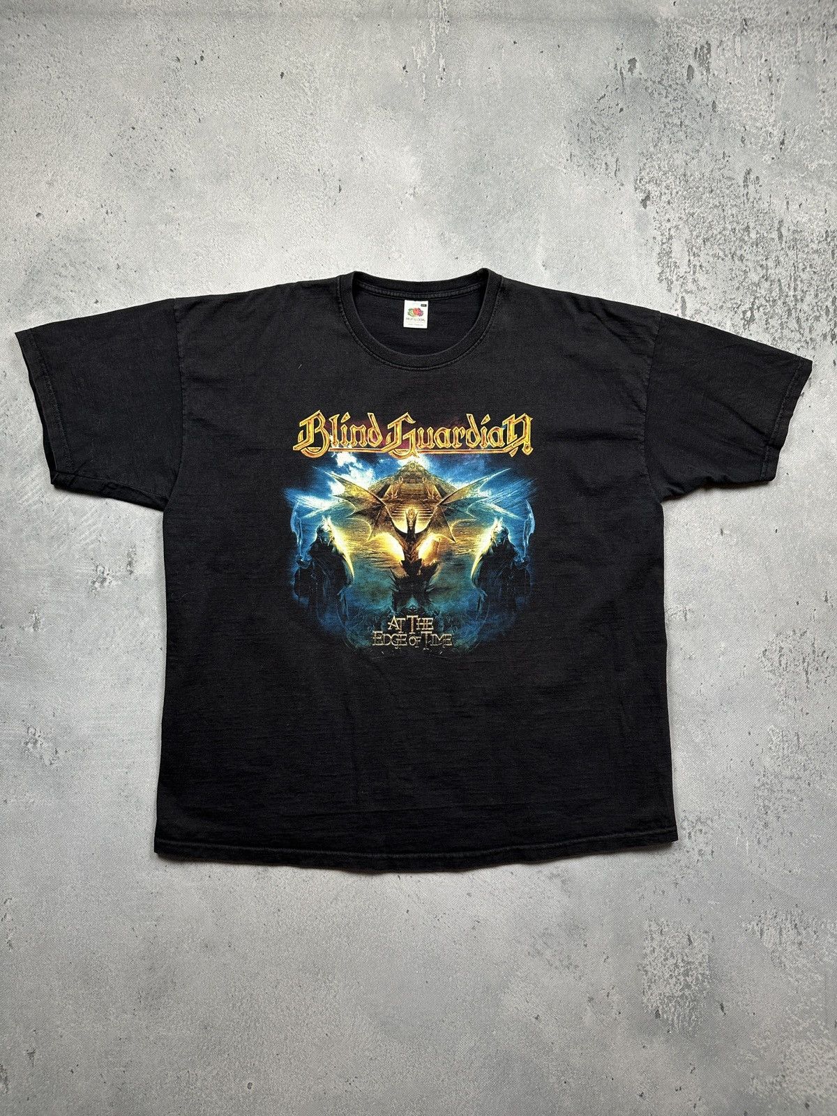Band Tees Vintage 2010 Blind Guardian At the Edge Of Time Tour Metal Size US XXL / EU 58 / 5 - 7 Thumbnail