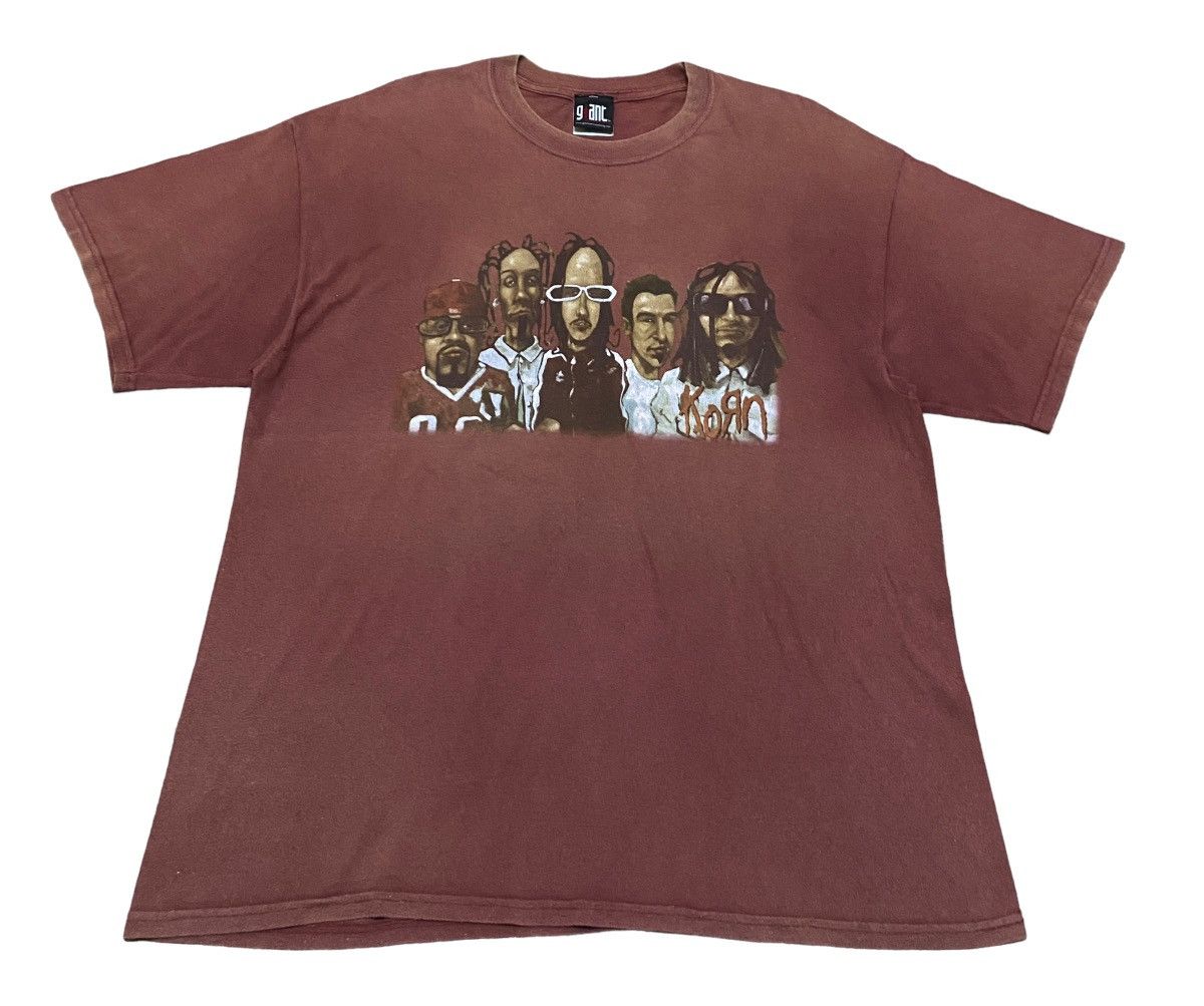 Band Tees × Vintage Rare Design Vintage Metal Band Korn T-shirt 1990s Size US XL / EU 56 / 4 - 1 Thumbnail