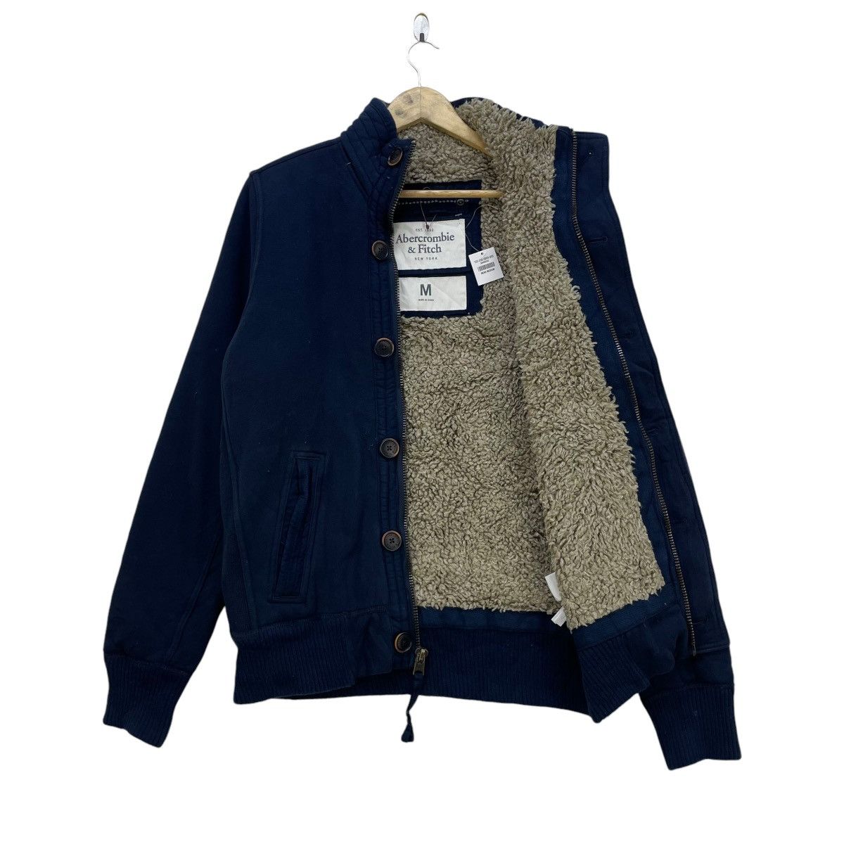 Abercrombie & Fitch 💥Abercrombie And Fitch Shearling Inspired USN Military Deck Size M / US 6-8 / IT 42-44 - 1 Thumbnail