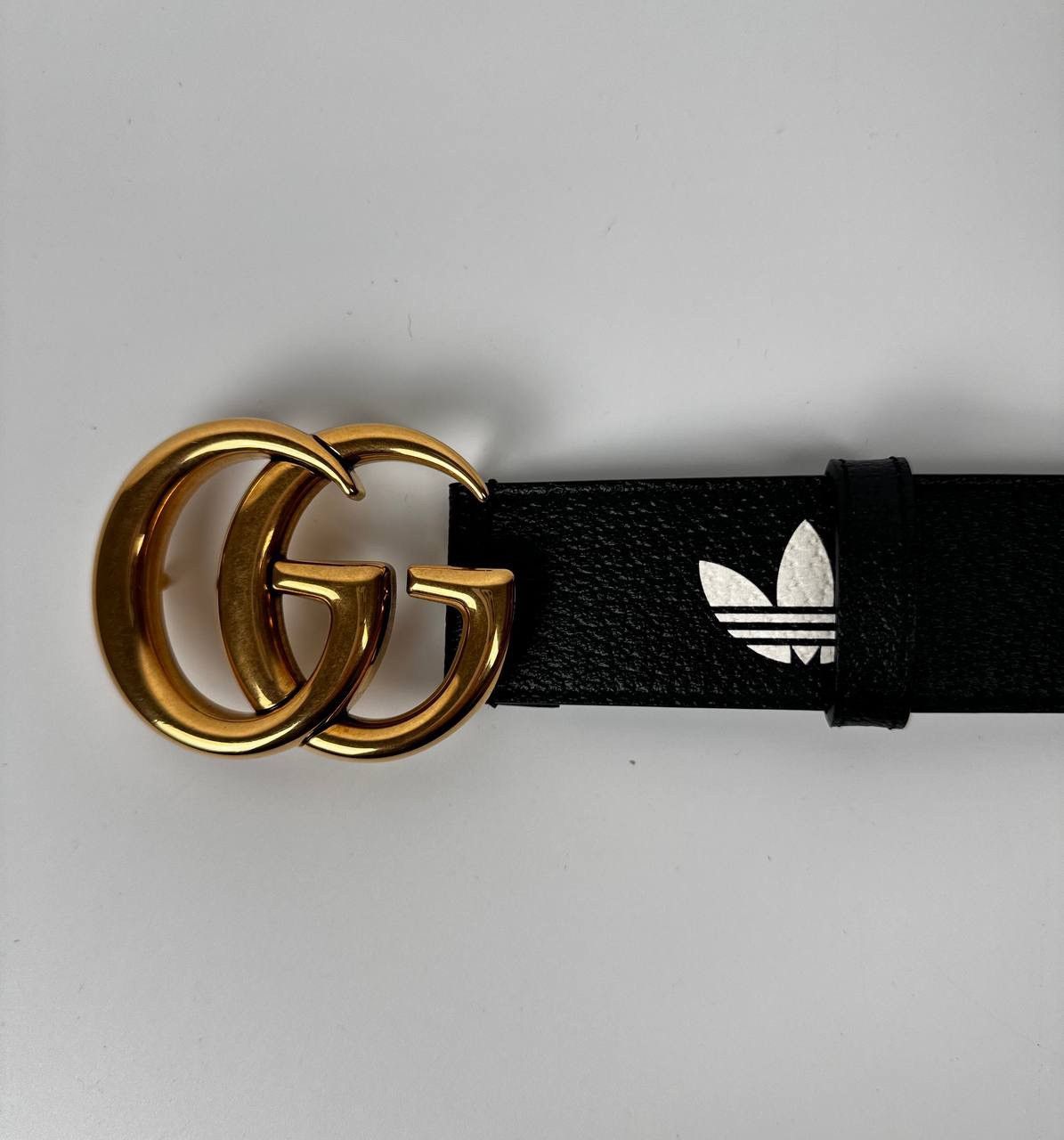 Gucci Gucci Adidas GG leather belt Size 34 - 4 Thumbnail